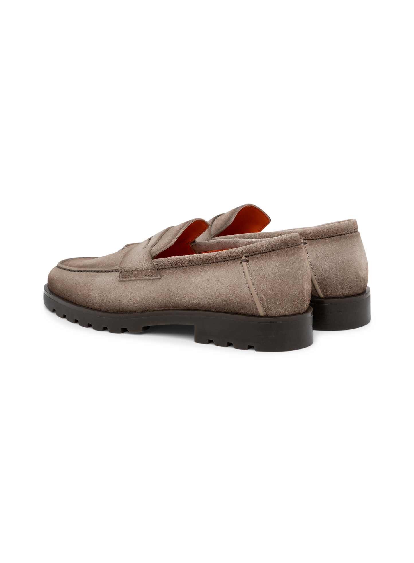 Penny loafers van suède | TAUPE