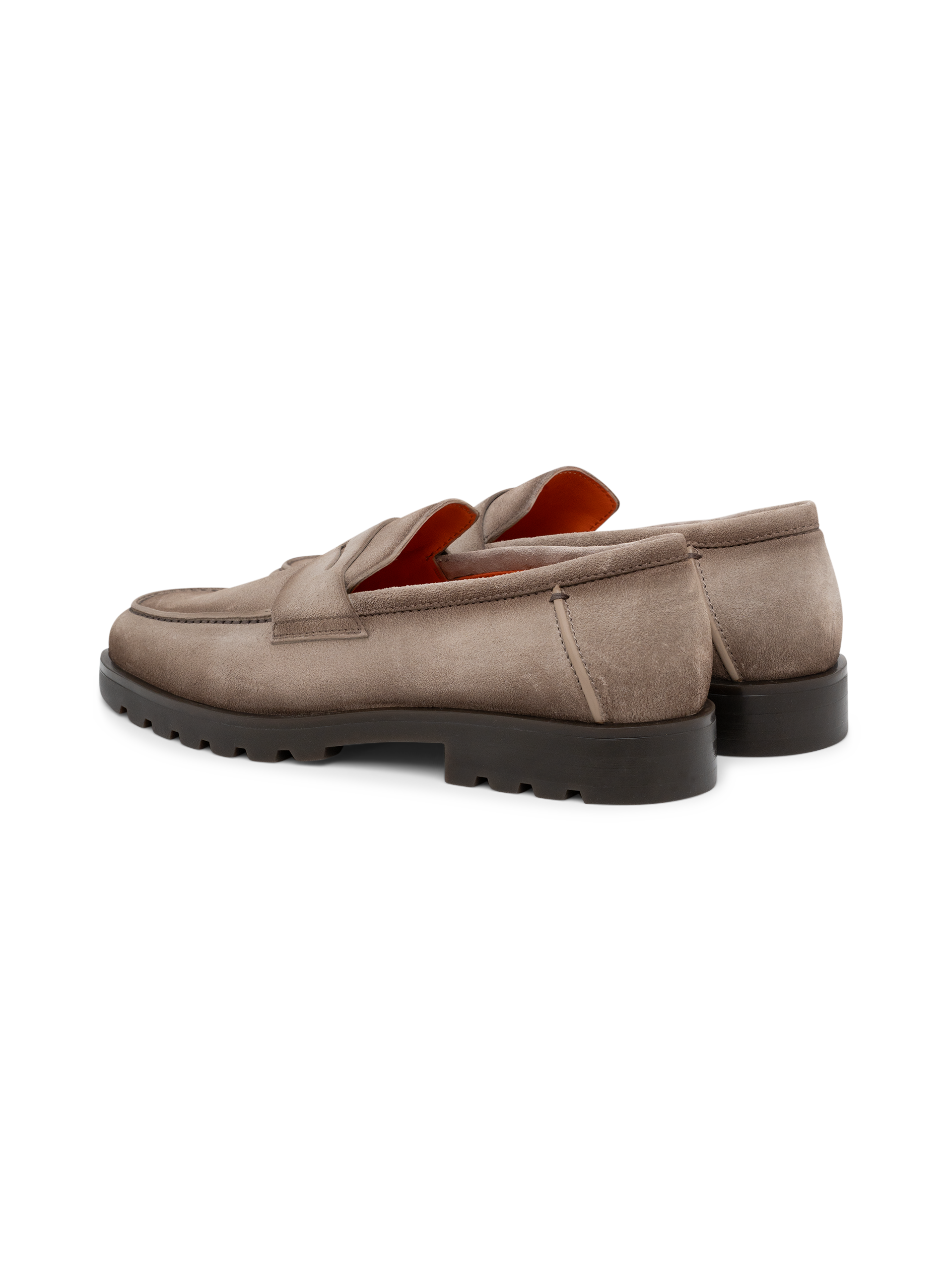Penny loafers van suède | TAUPE