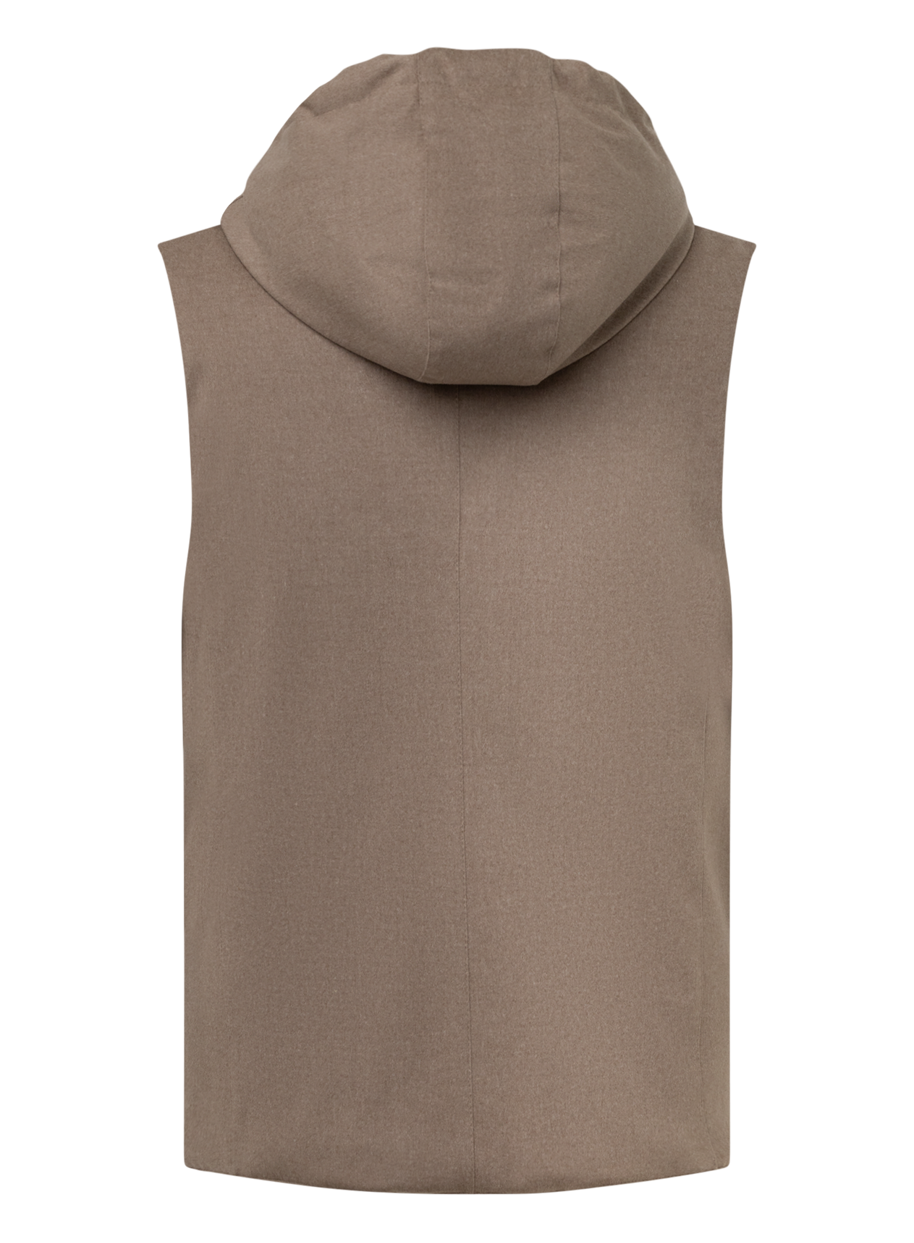 Bodywarmer van wol | TAUPE