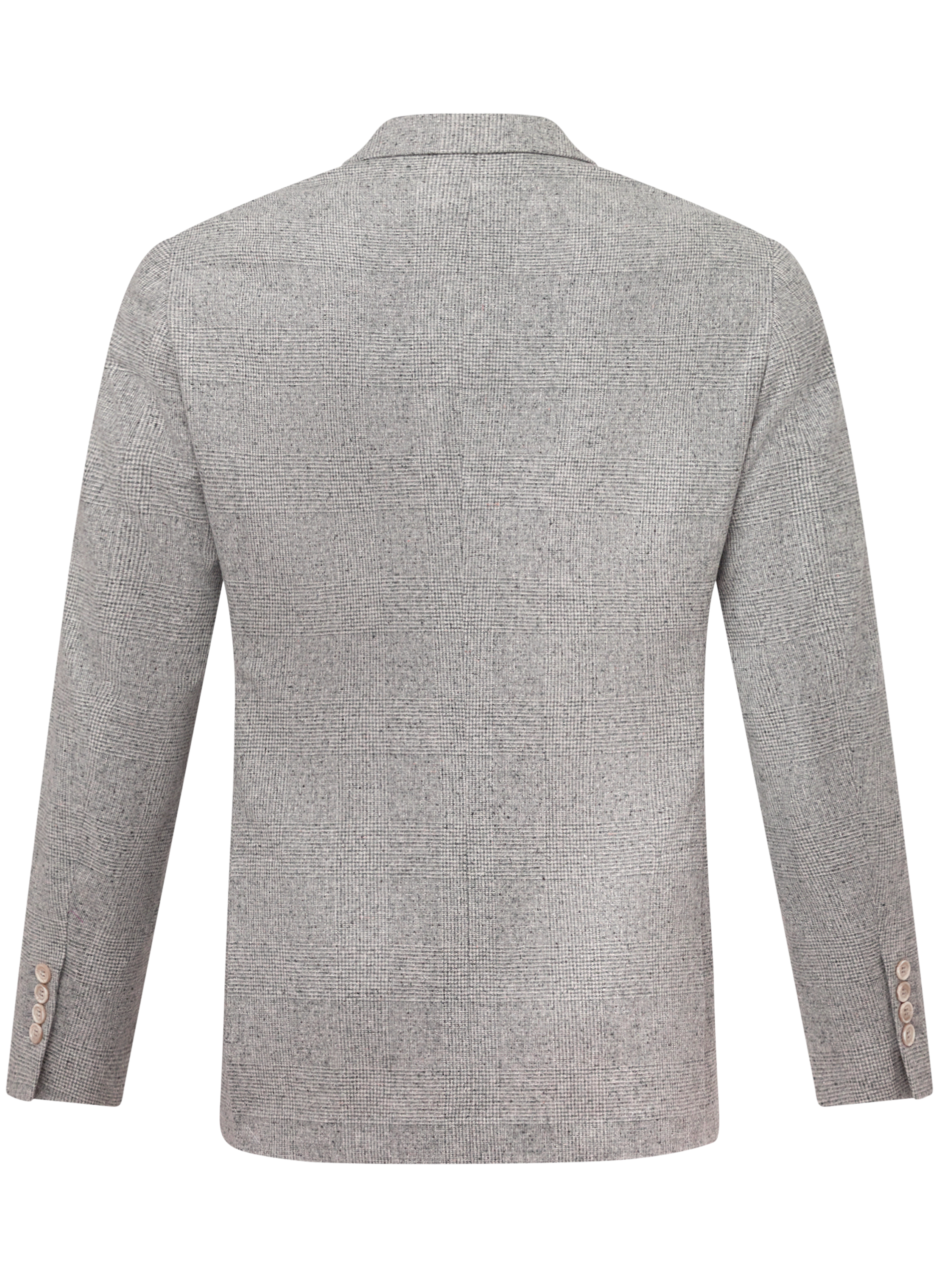 Glenchek jasje van zijde, wol en cashmere | Grijs