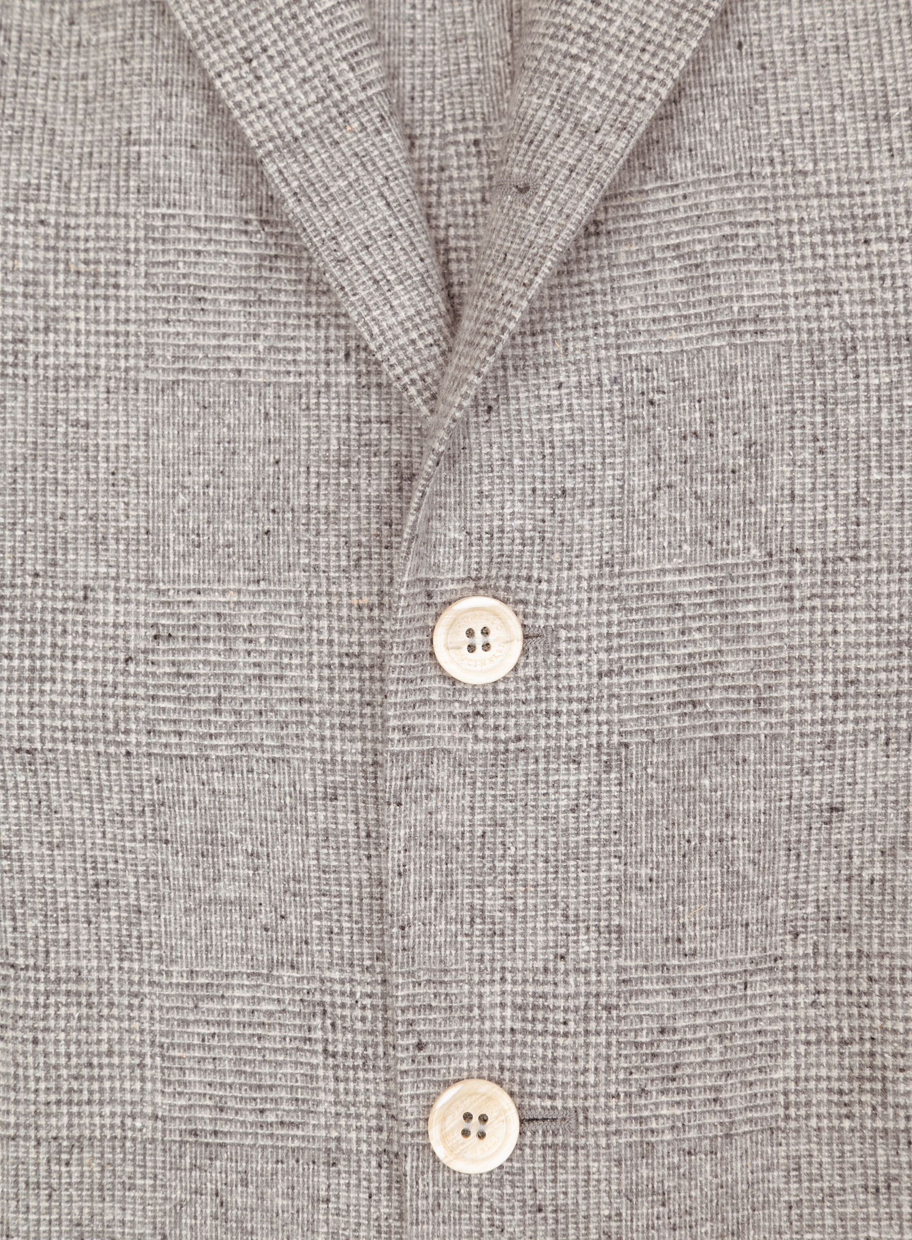 Glenchek jasje van zijde, wol en cashmere | FULL_WIDTH | Grijs
