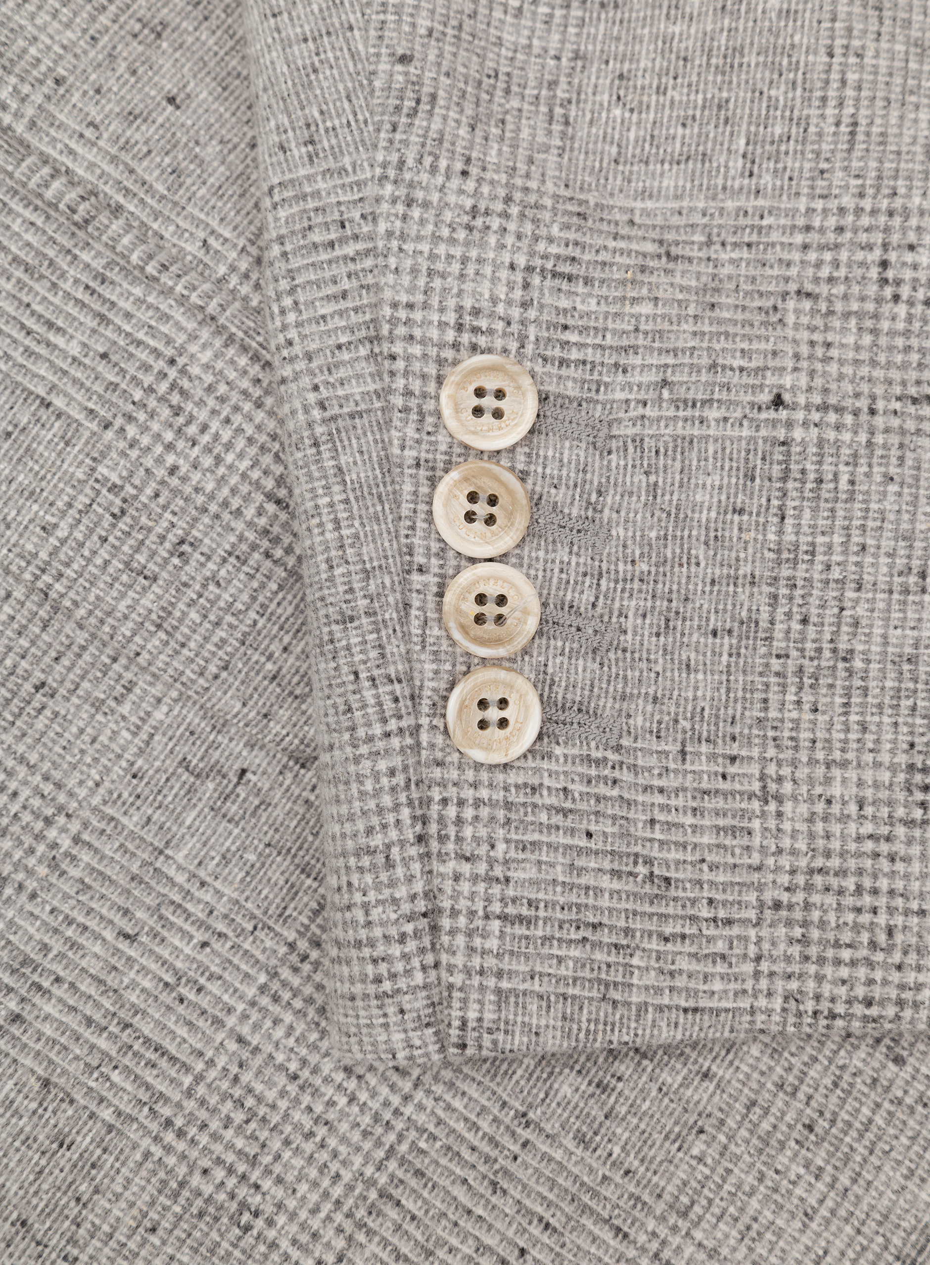 Glenchek jasje van zijde, wol en cashmere | FULL_WIDTH | Grijs