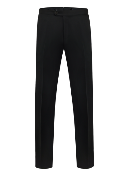 Smoking pantalon van scheerwol | Zwart