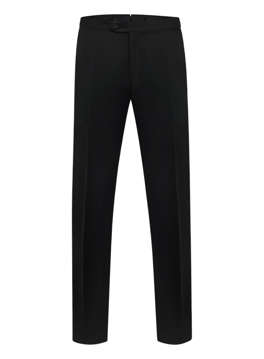 Smoking pantalon van scheerwol | Zwart