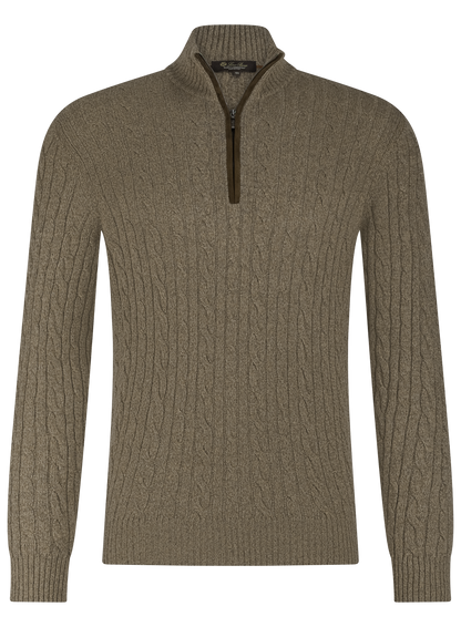 Cashmere half-zip sweater | Bruin