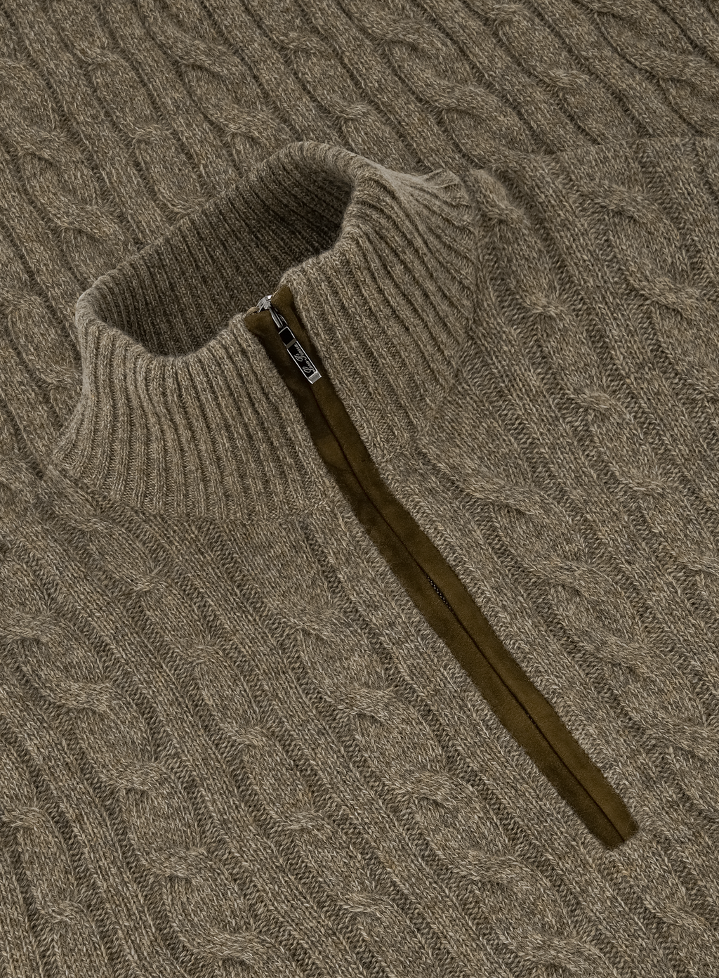 Half-zip trui van cashmere | FULL_WIDTH | Bruin