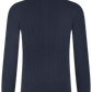 Kabelgebreid ritsvest van cashmere | Blauw