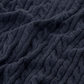 Kabelgebreid ritsvest van cashmere | FULL_WIDTH | Blauw
