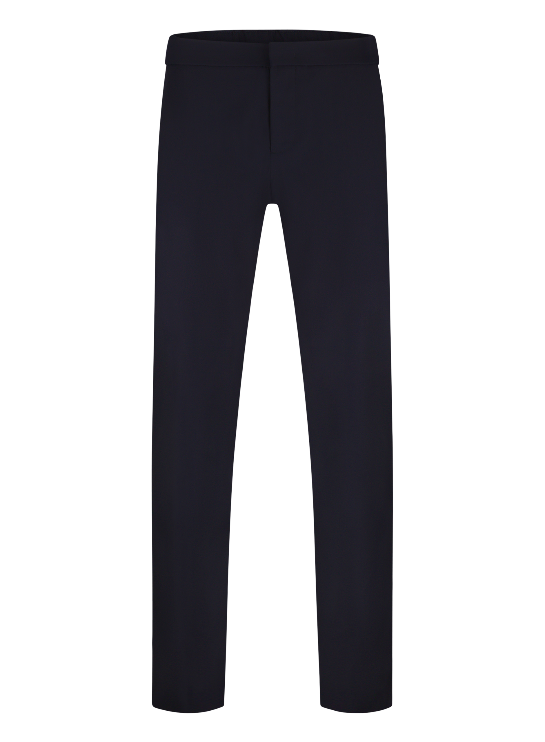 Pantalon van virgin wol en zijde | BLUE NAVY