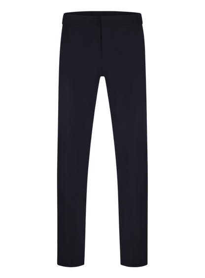 Pantalon van virgin wol en zijde | BLUE NAVY