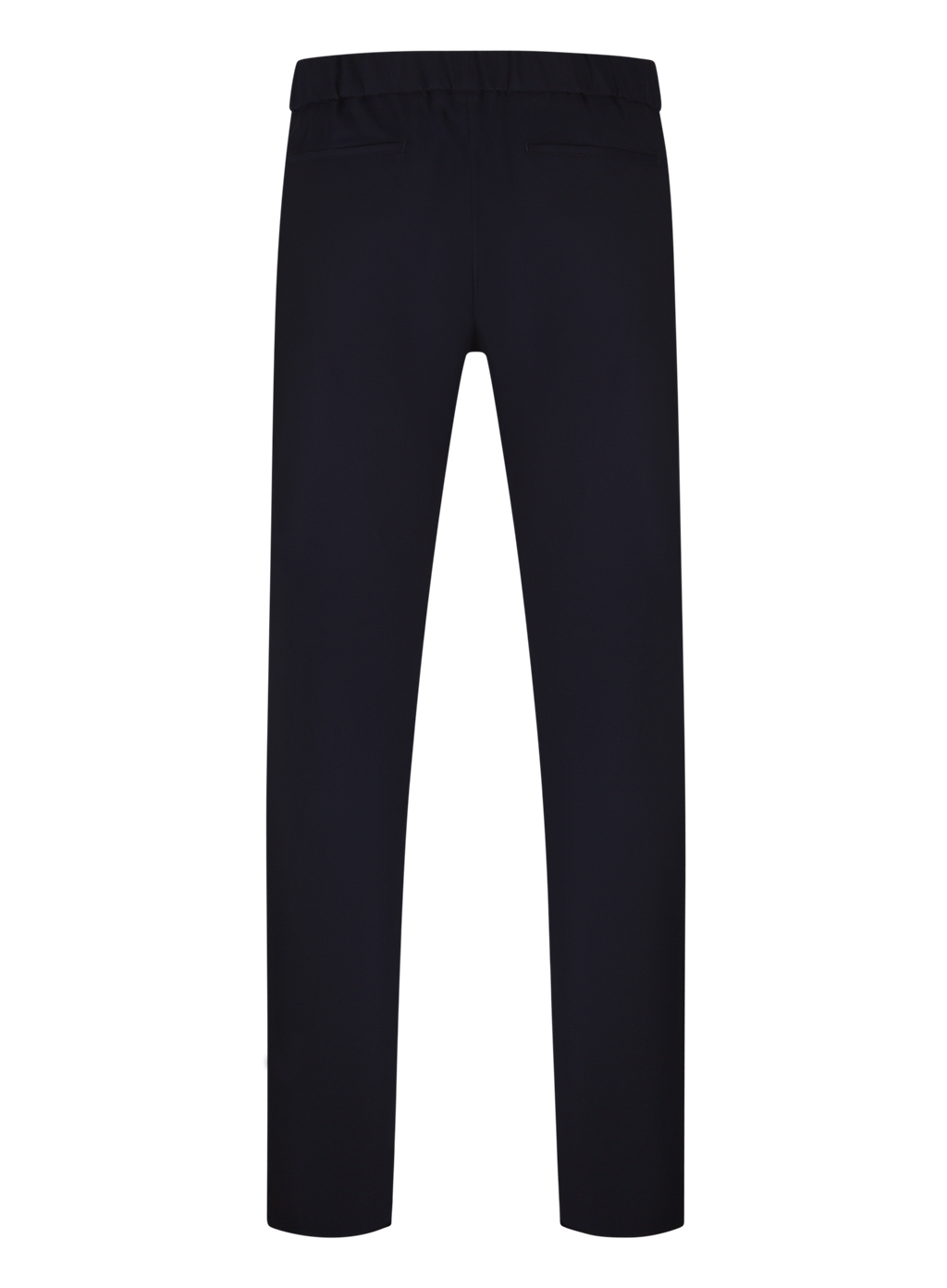 Pantalon van virgin wol en zijde | BLUE NAVY