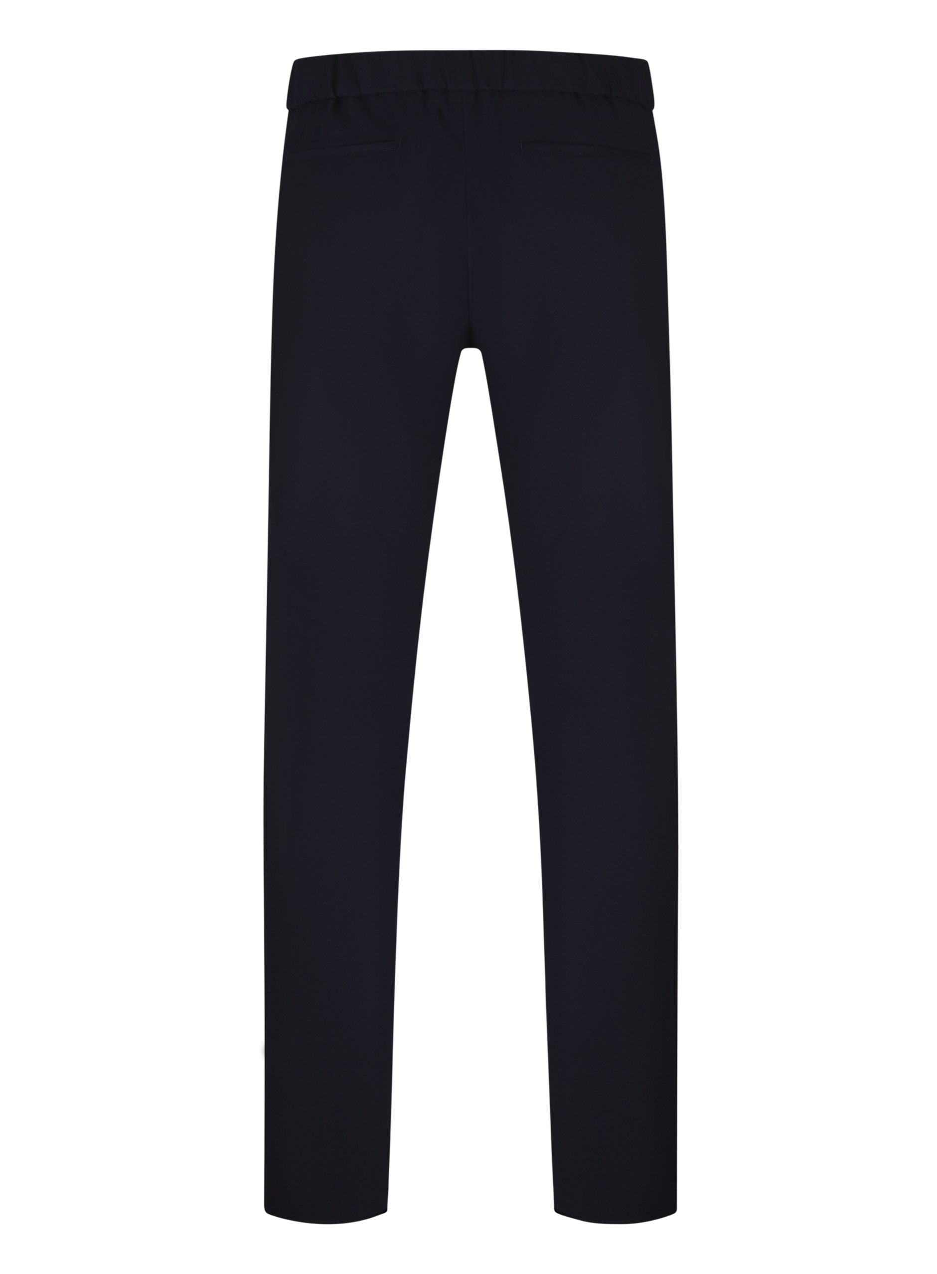Pantalon van virgin wol en zijde | BLUE NAVY