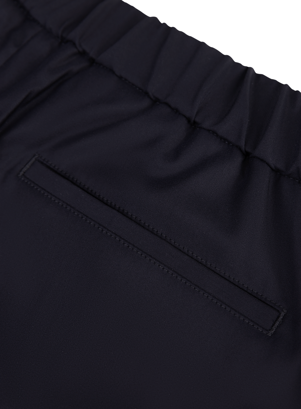 Pantalon van virgin wol en zijde | FULL_WIDTH | BLUE NAVY