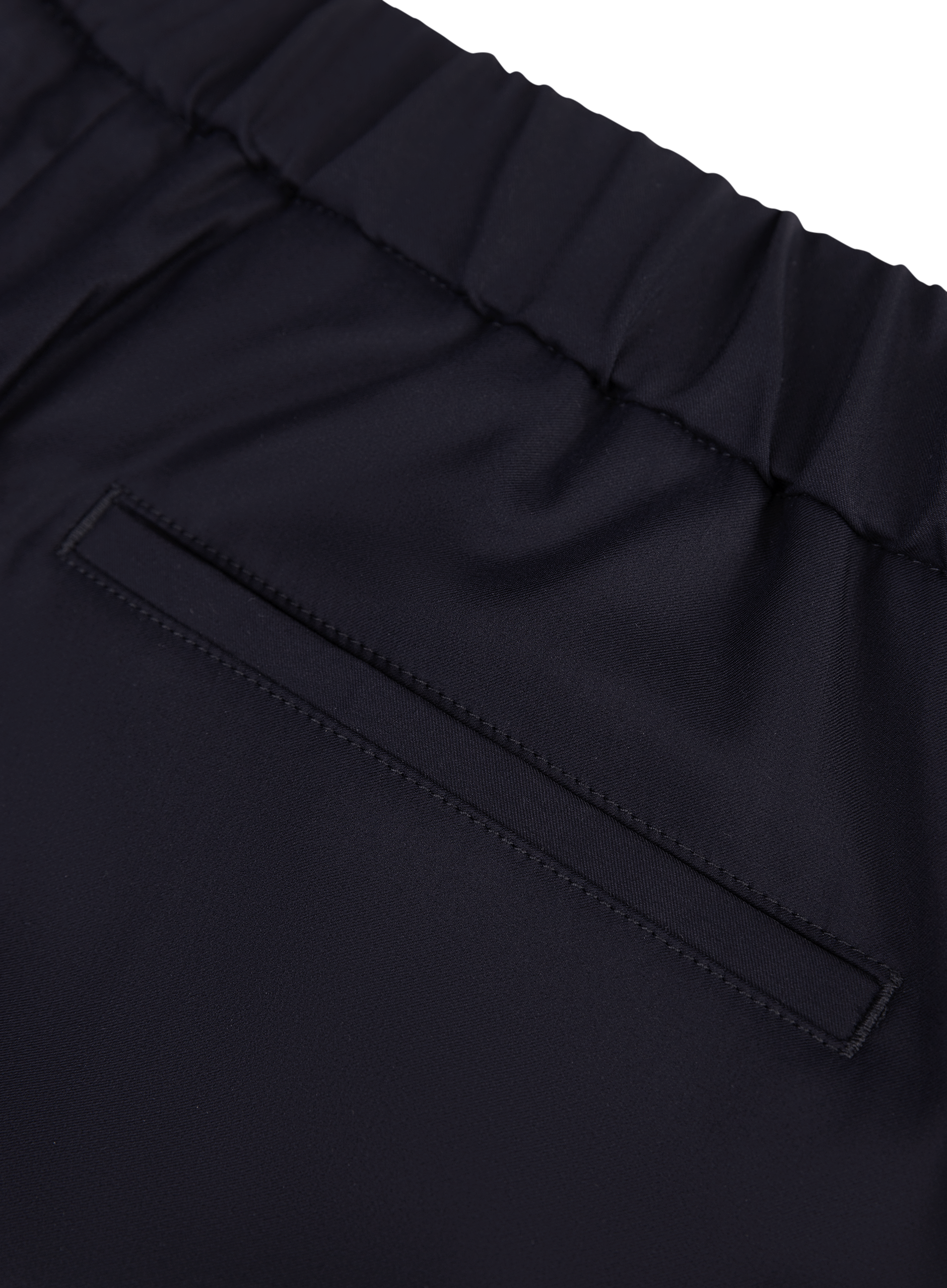 Pantalon van virgin wol en zijde | FULL_WIDTH | BLUE NAVY