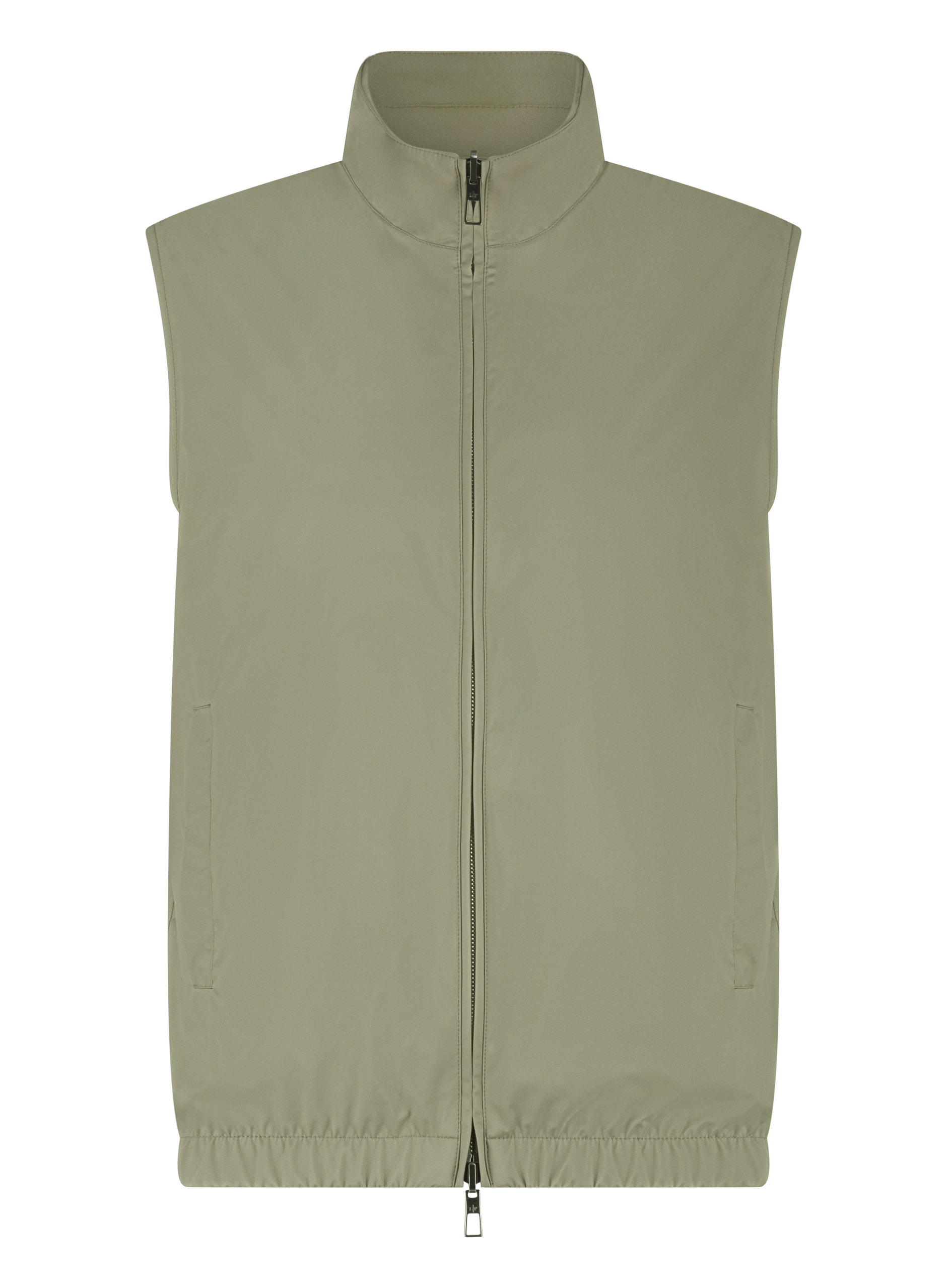 Reversible bodywarmer van wol | Groen