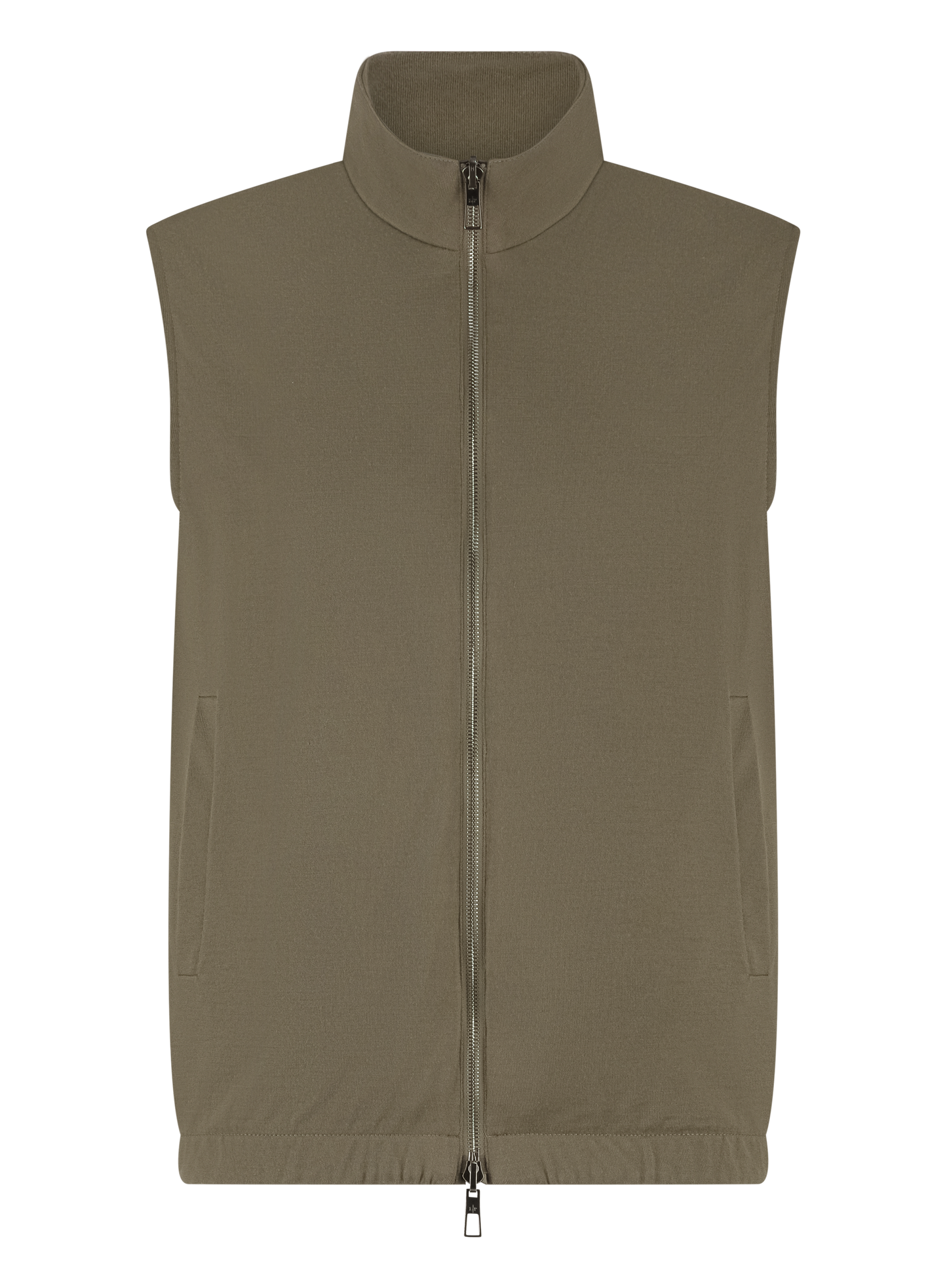 Reversible bodywarmer van wol | Groen
