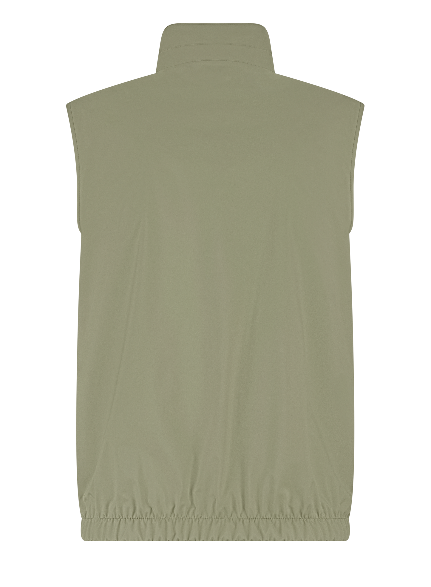Reversible bodywarmer van wol | Groen