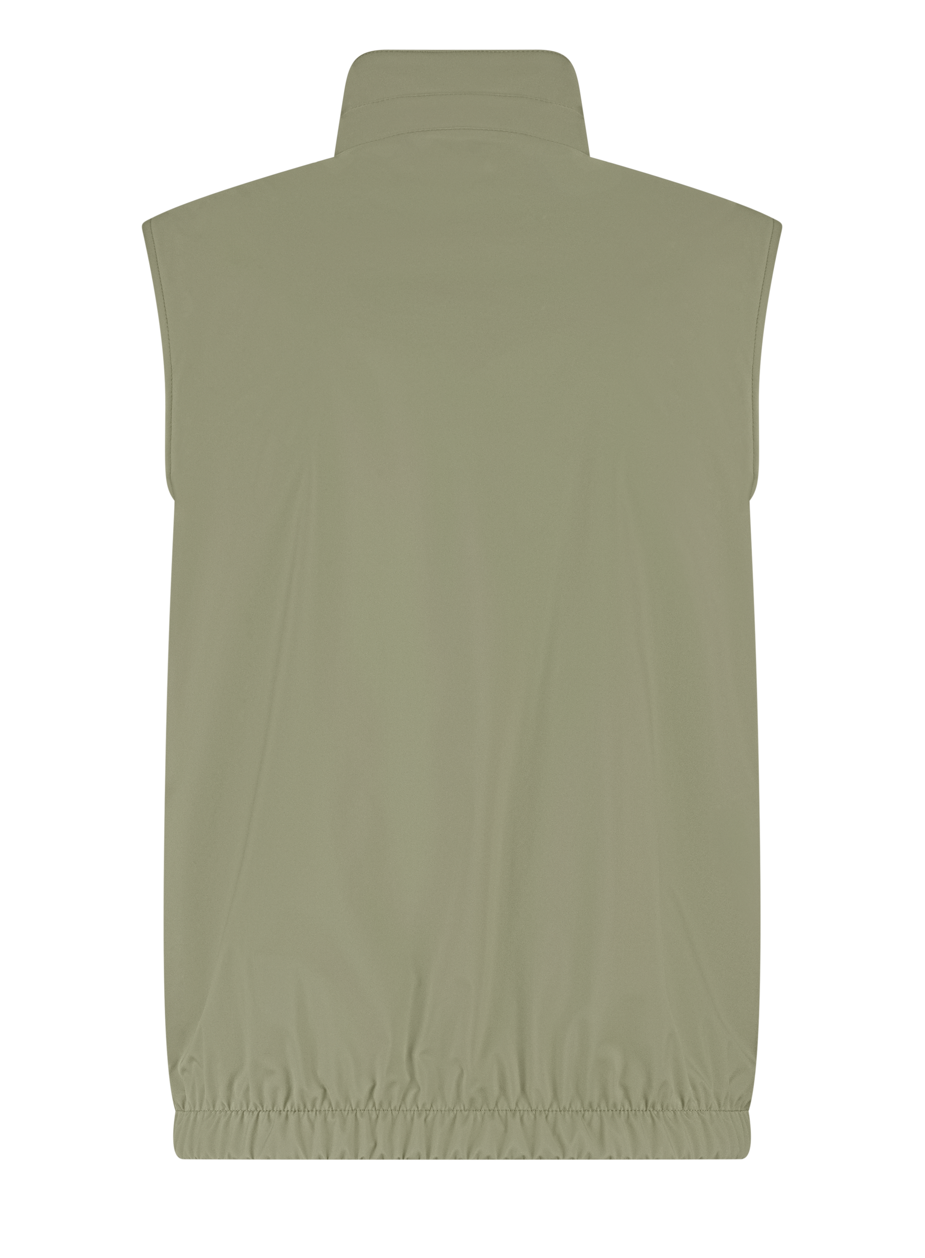 Reversible bodywarmer van wol | Groen