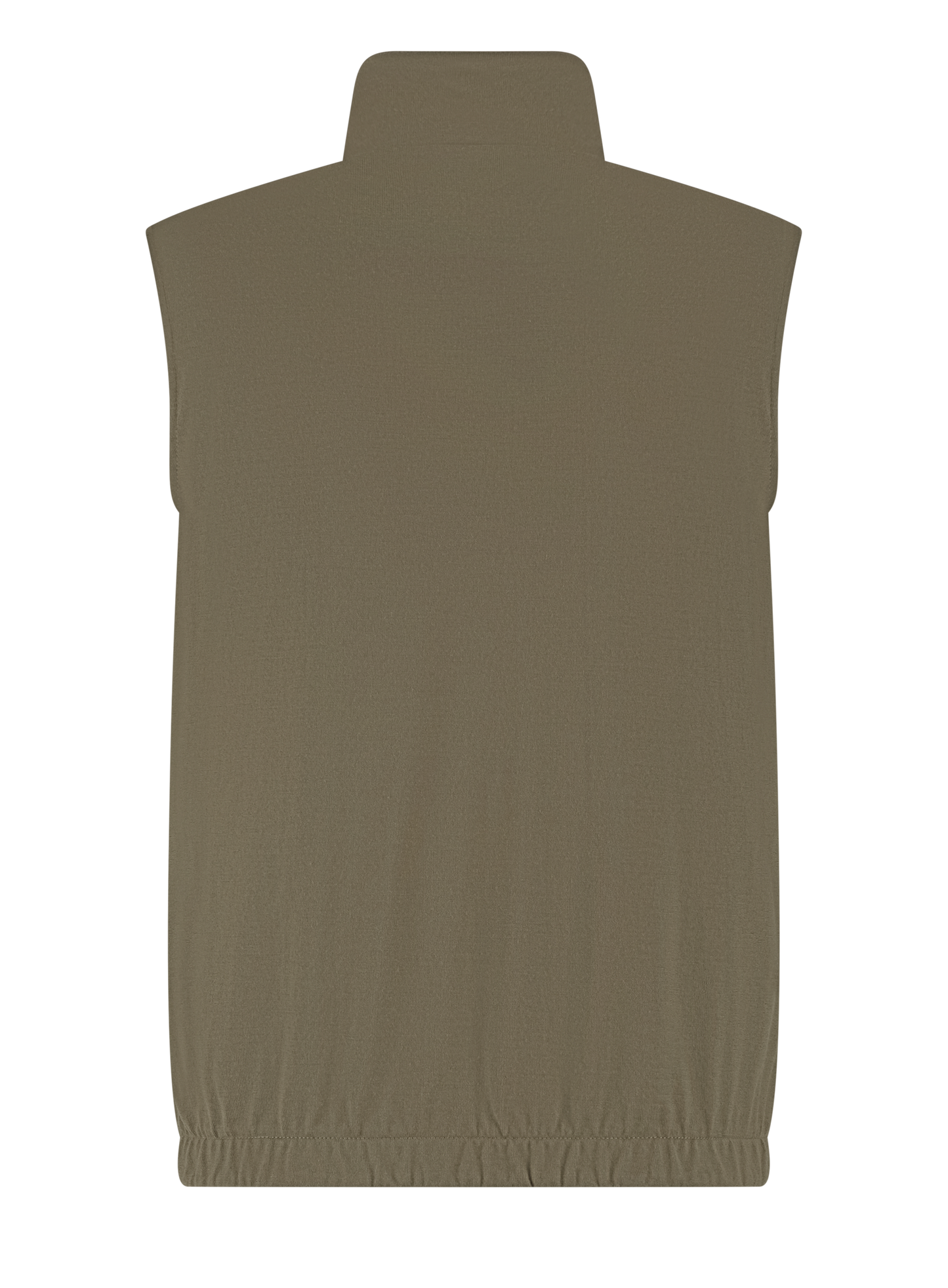 Reversible bodywarmer van wol | Groen