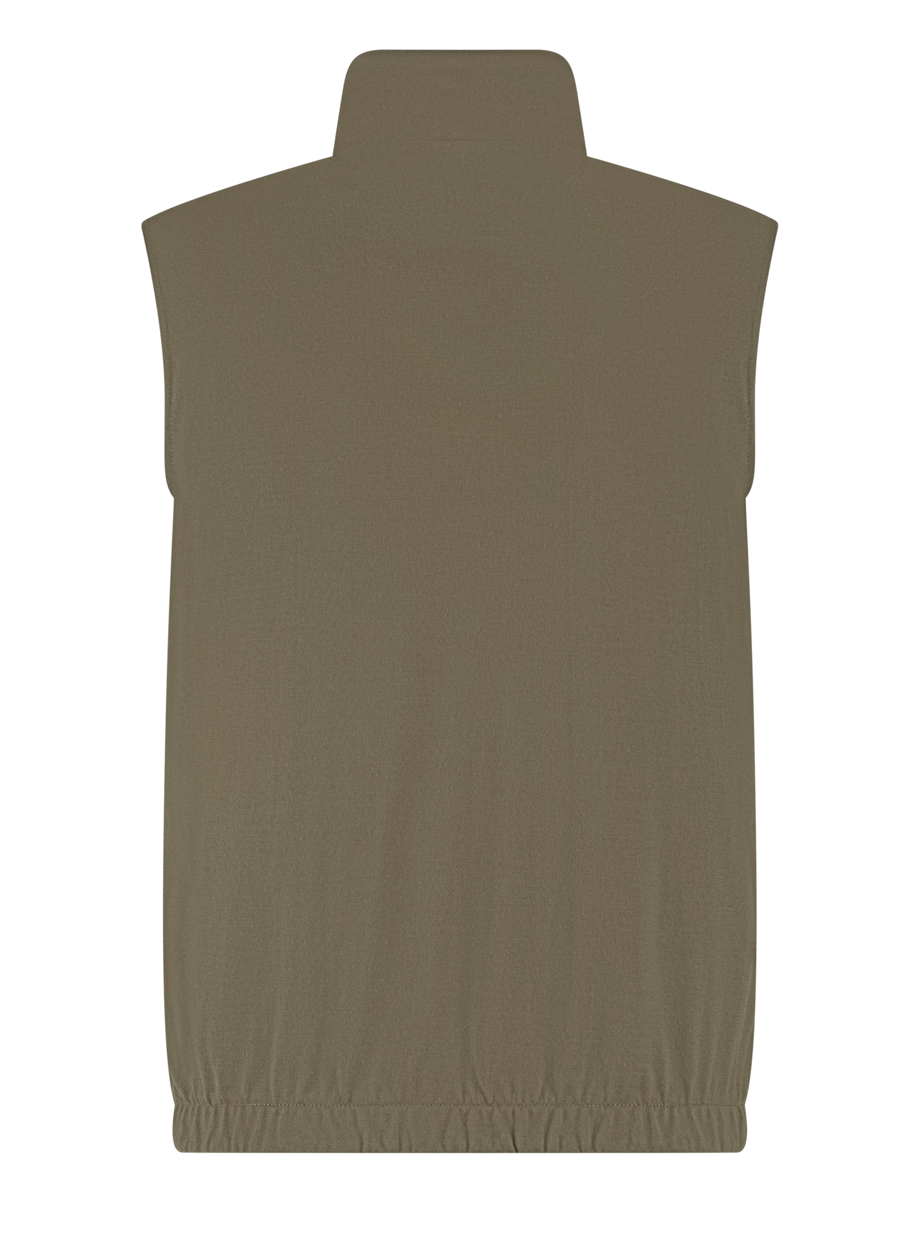 Reversible bodywarmer van wol | Groen