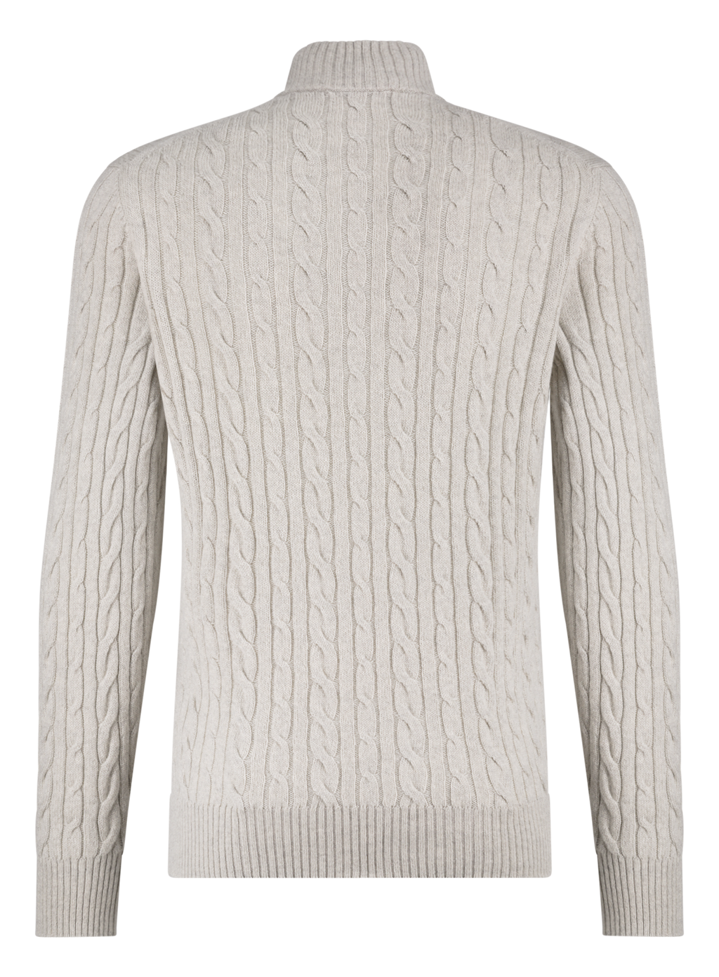 Half-zip trui van cashmere | L.Grijs