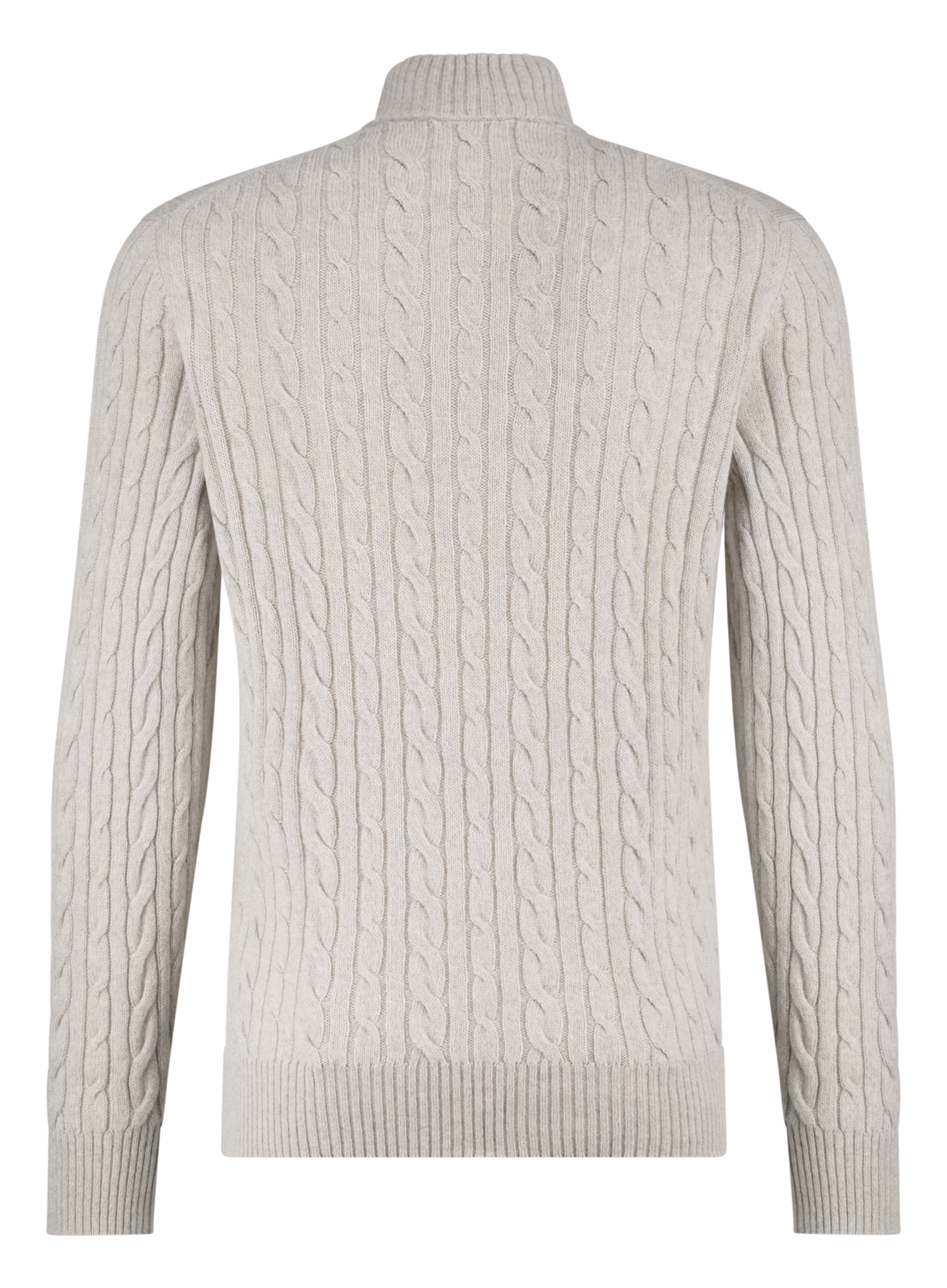 Cashmere half-zip sweater | L.Grijs