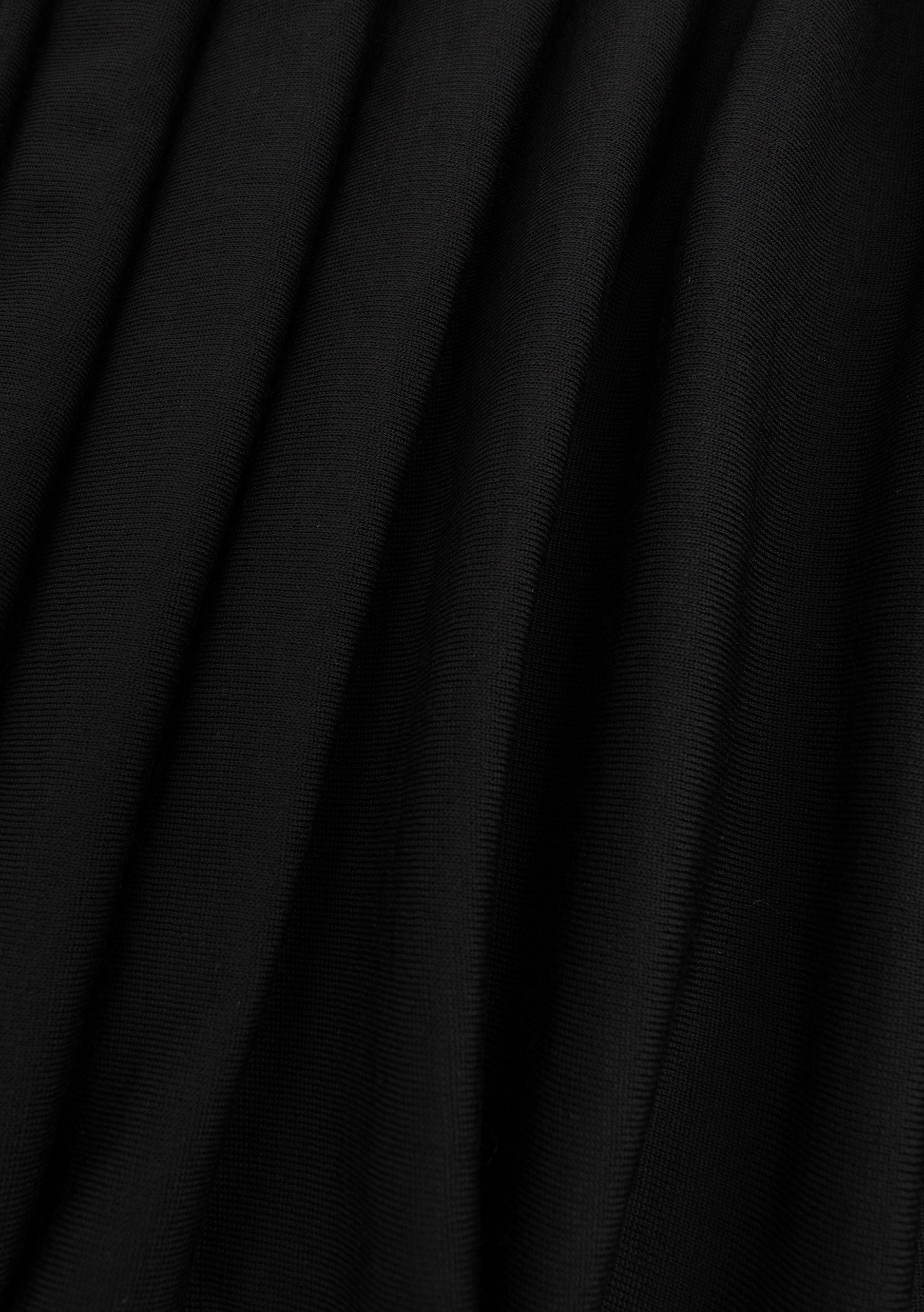 Poloshirt met lange mouwen van cashmere | FULL_WIDTH | Zwart