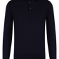 Poloshirt met lange mouwen van cashmere | BLUE NAVY
