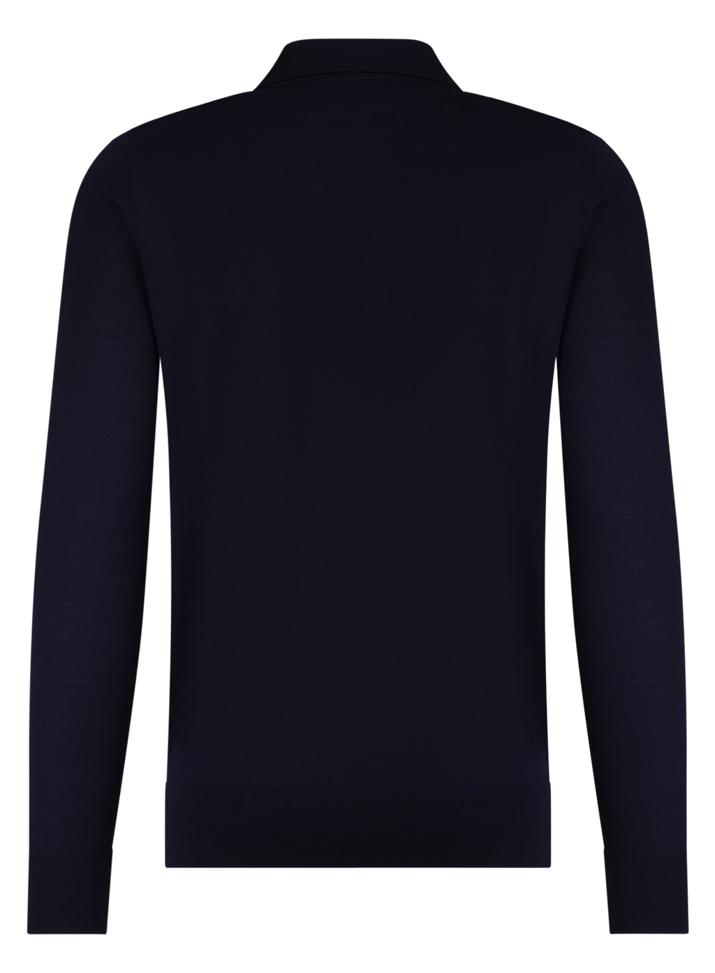 Poloshirt met lange mouwen van cashmere | BLUE NAVY