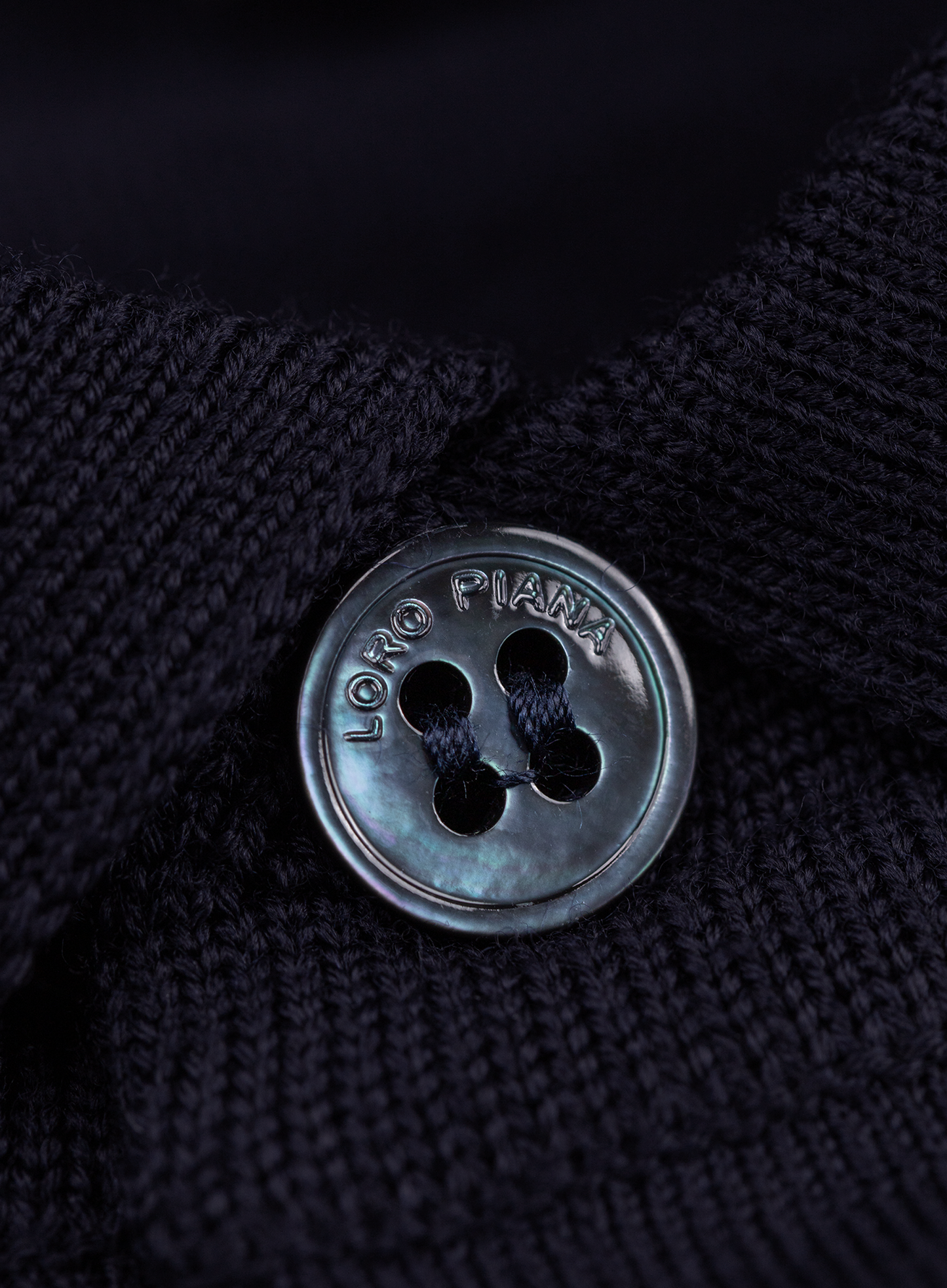 Poloshirt met lange mouwen van cashmere | FULL_WIDTH | BLUE NAVY