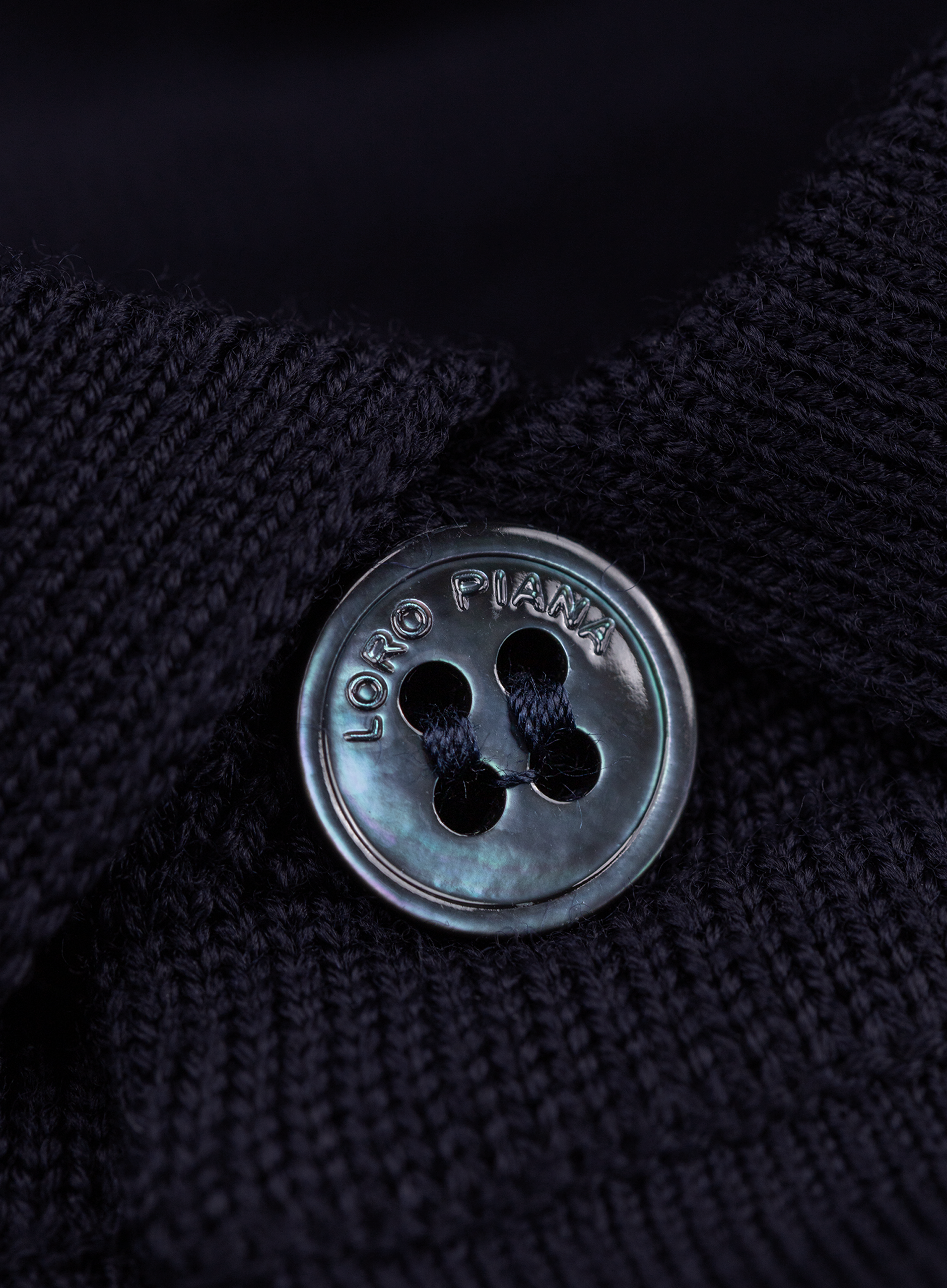 Poloshirt met lange mouwen van cashmere | FULL_WIDTH | BLUE NAVY