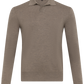 Buttonless polo van virgin wol | FULL_WIDTH | TAUPE