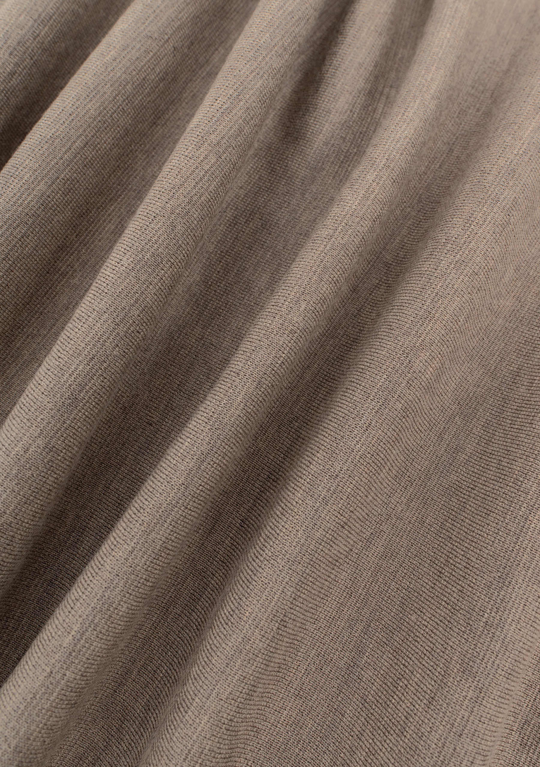 Buttonless polo van virgin wol | FULL_WIDTH | TAUPE