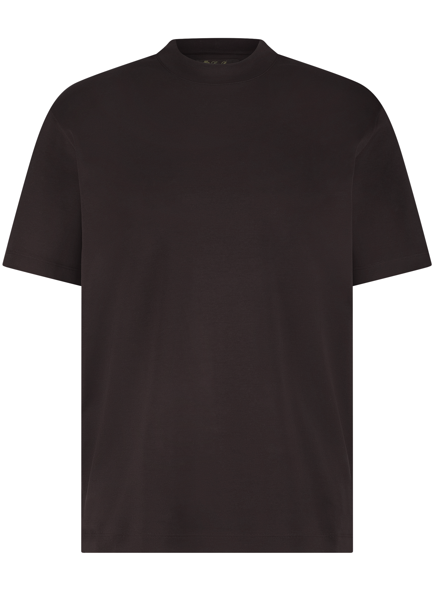T-shirt van jersey katoen | Bruin