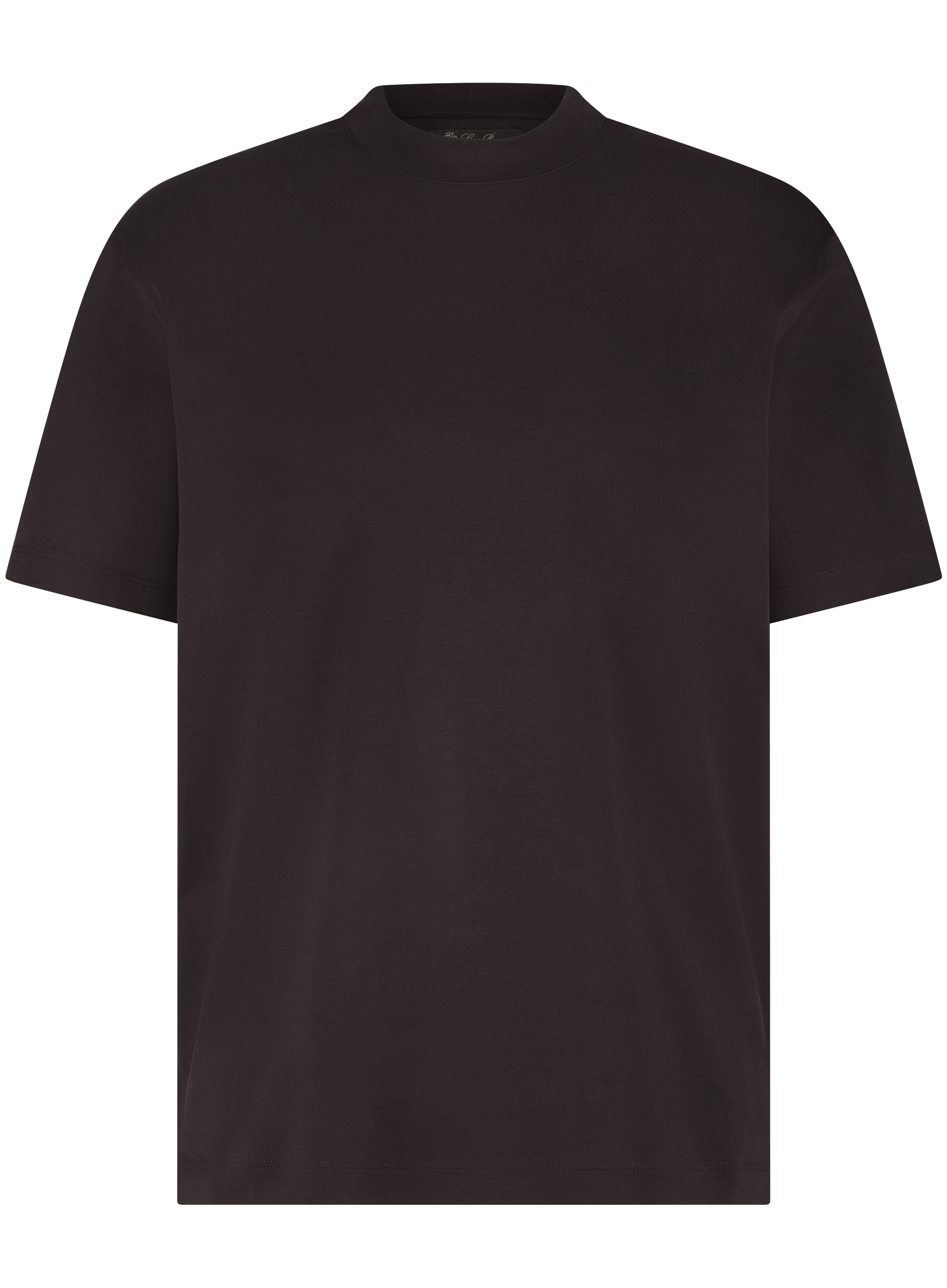 T-shirt van jersey katoen | Bruin