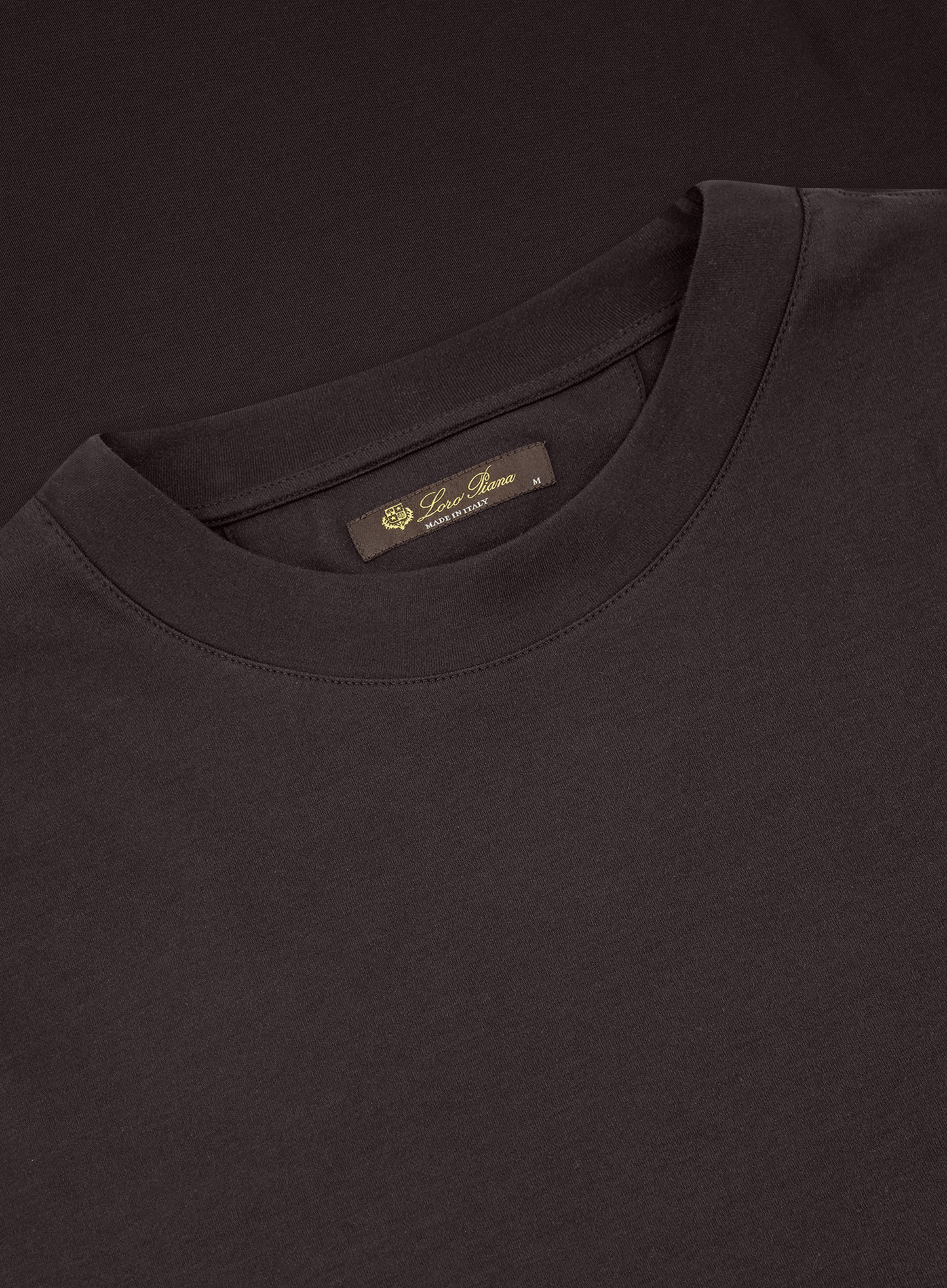 T-shirt van jersey katoen | FULL_WIDTH | Bruin
