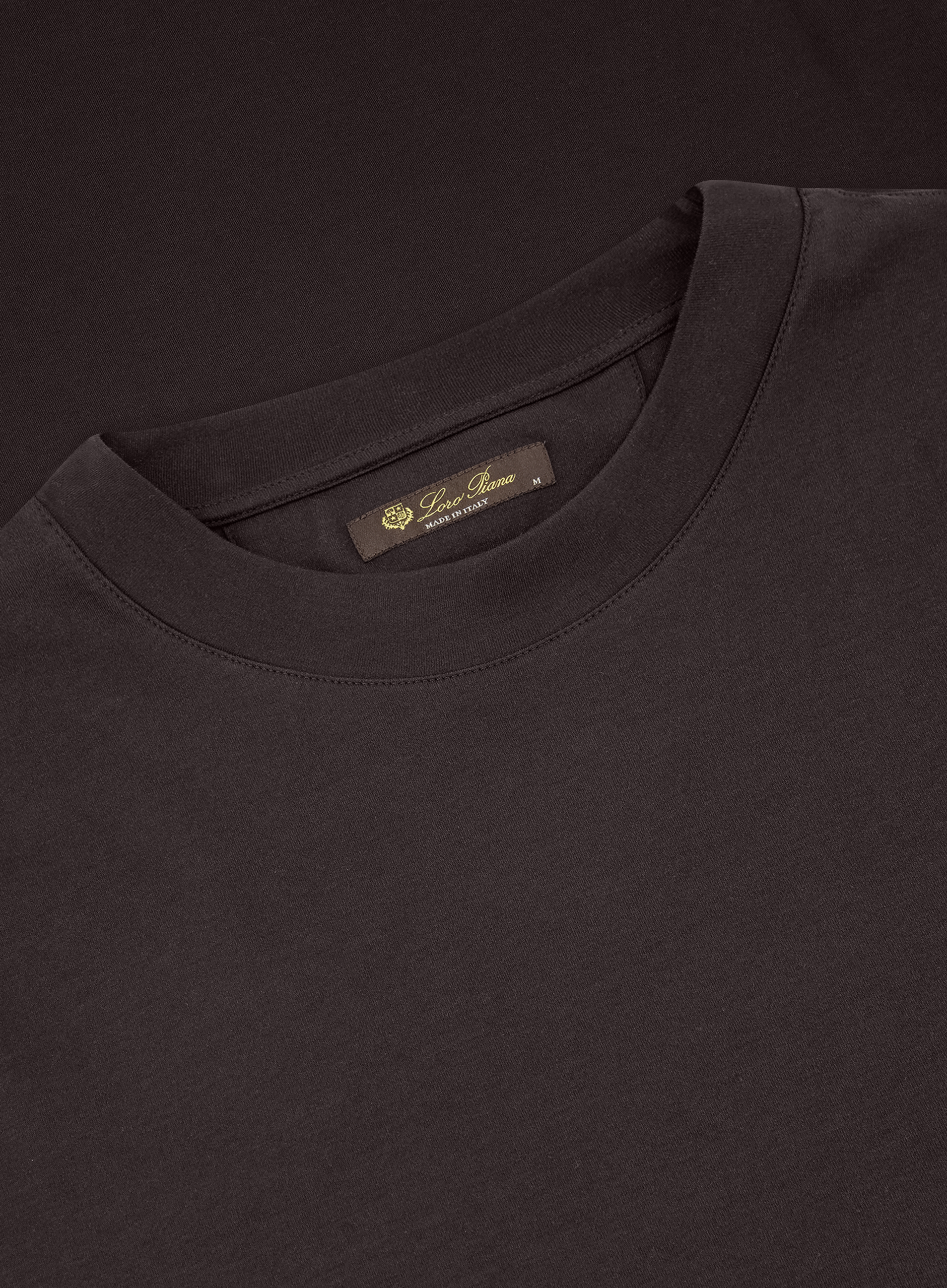 T-shirt van jersey katoen | FULL_WIDTH | Bruin