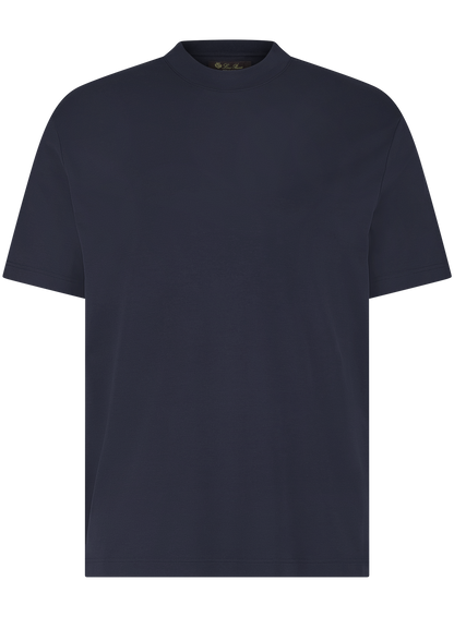 T-shirt van jersey katoen | BLUE NAVY