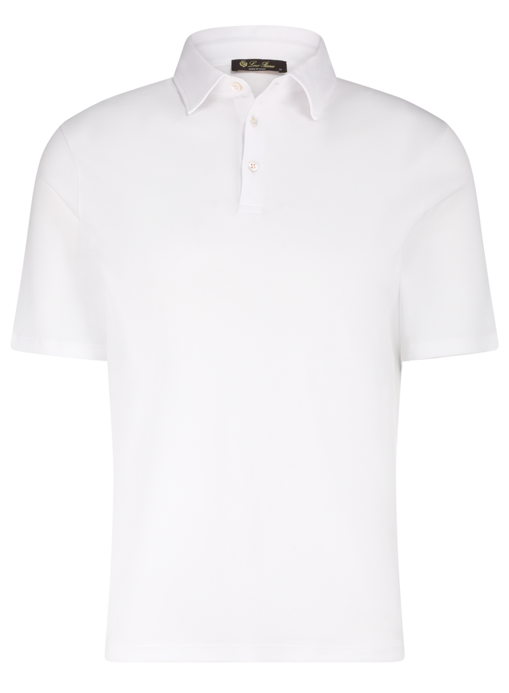 Tremezzo polo met korte mouw van katoen | Wit