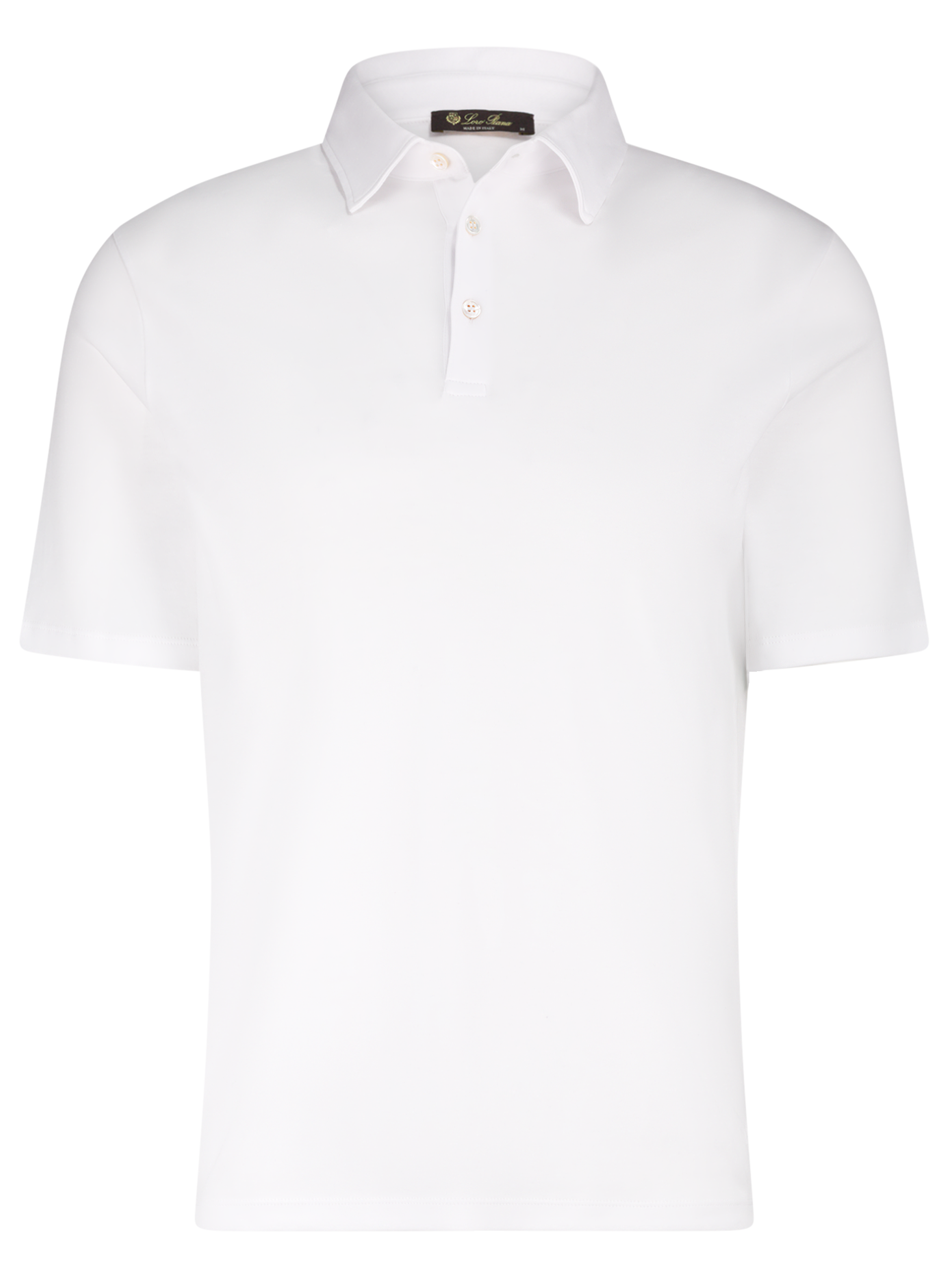 Tremezzo polo met korte mouw van katoen | Wit