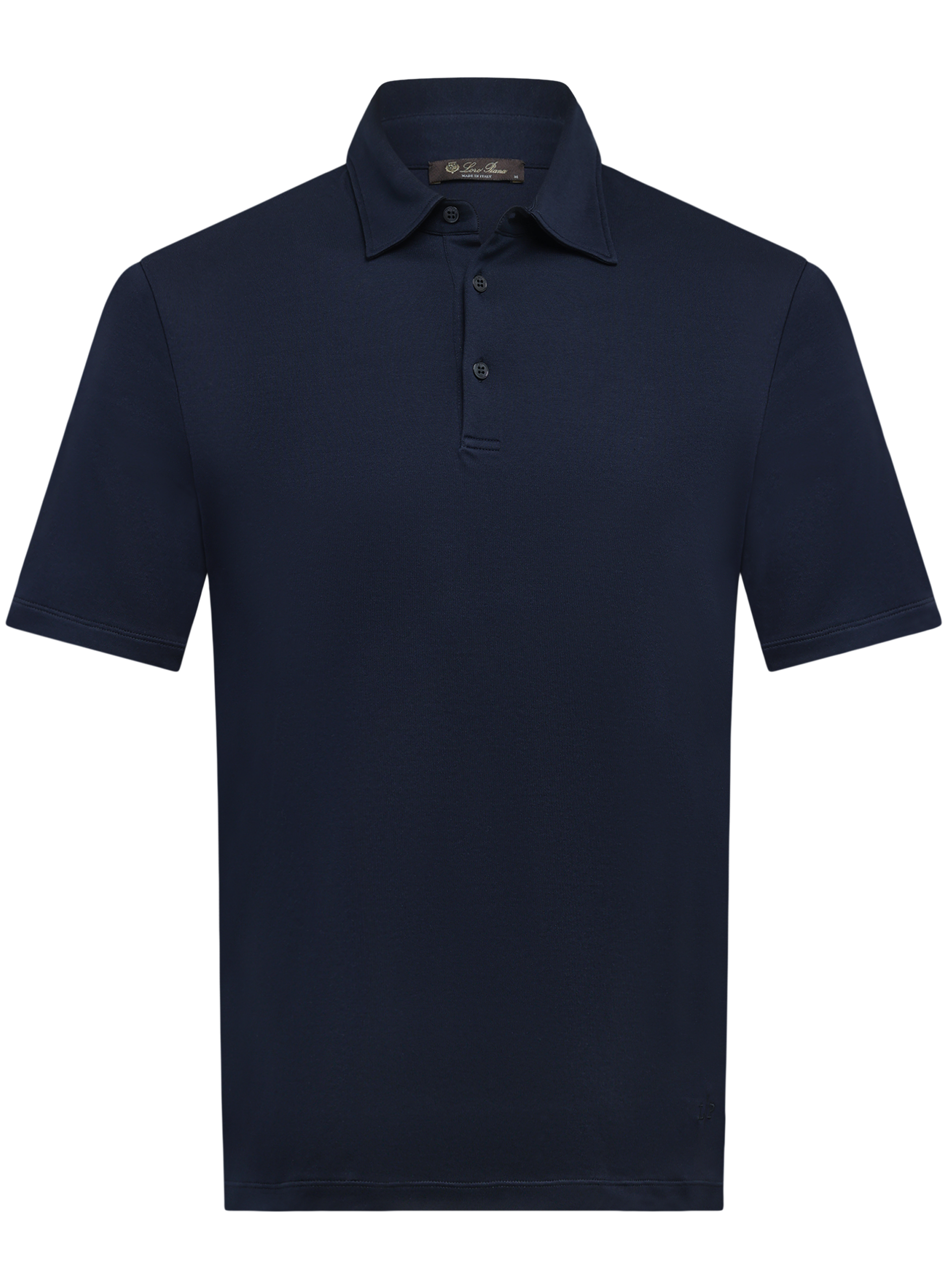 Tremezzo polo met korte mouw van katoen | BLUE NAVY