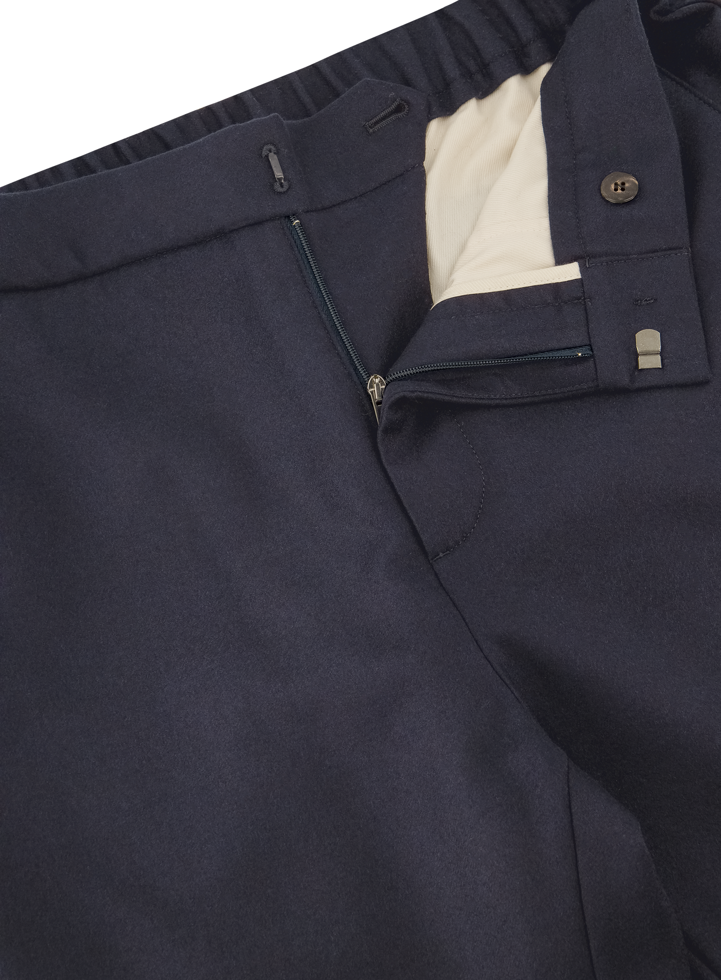 Pantalon van wol en cashmere | FULL_WIDTH | BLUE NAVY