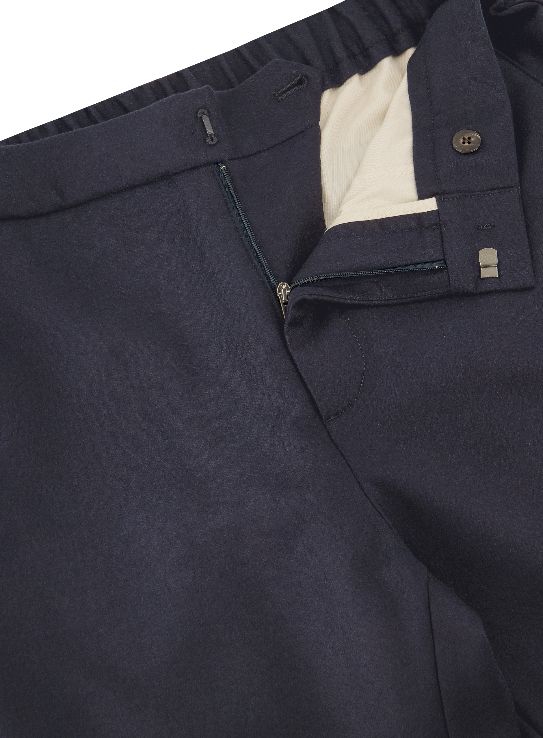 Pantalon van wol en cashmere | FULL_WIDTH | BLUE NAVY