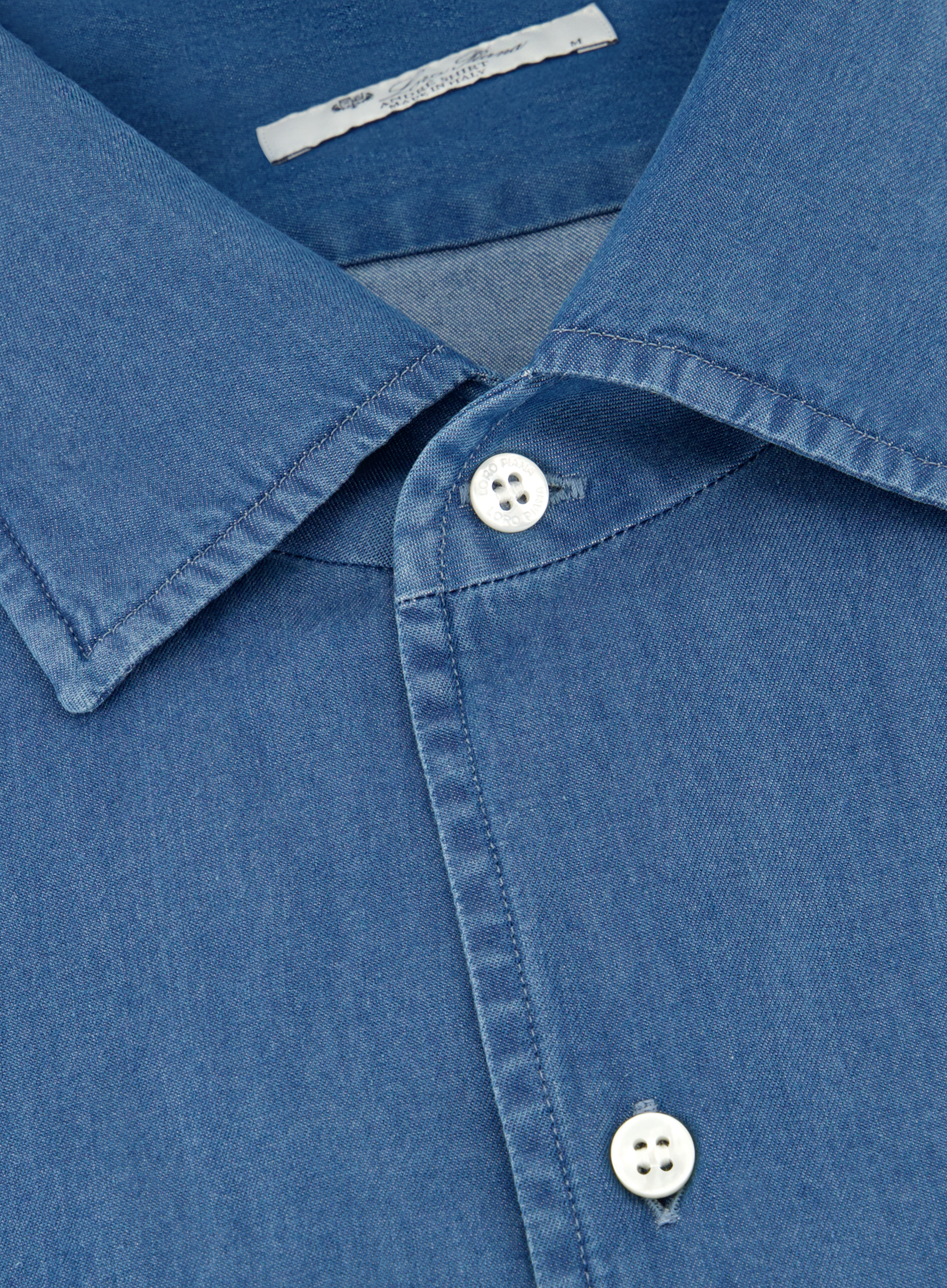 Denim shirt van katoen | FULL_WIDTH | Blauw