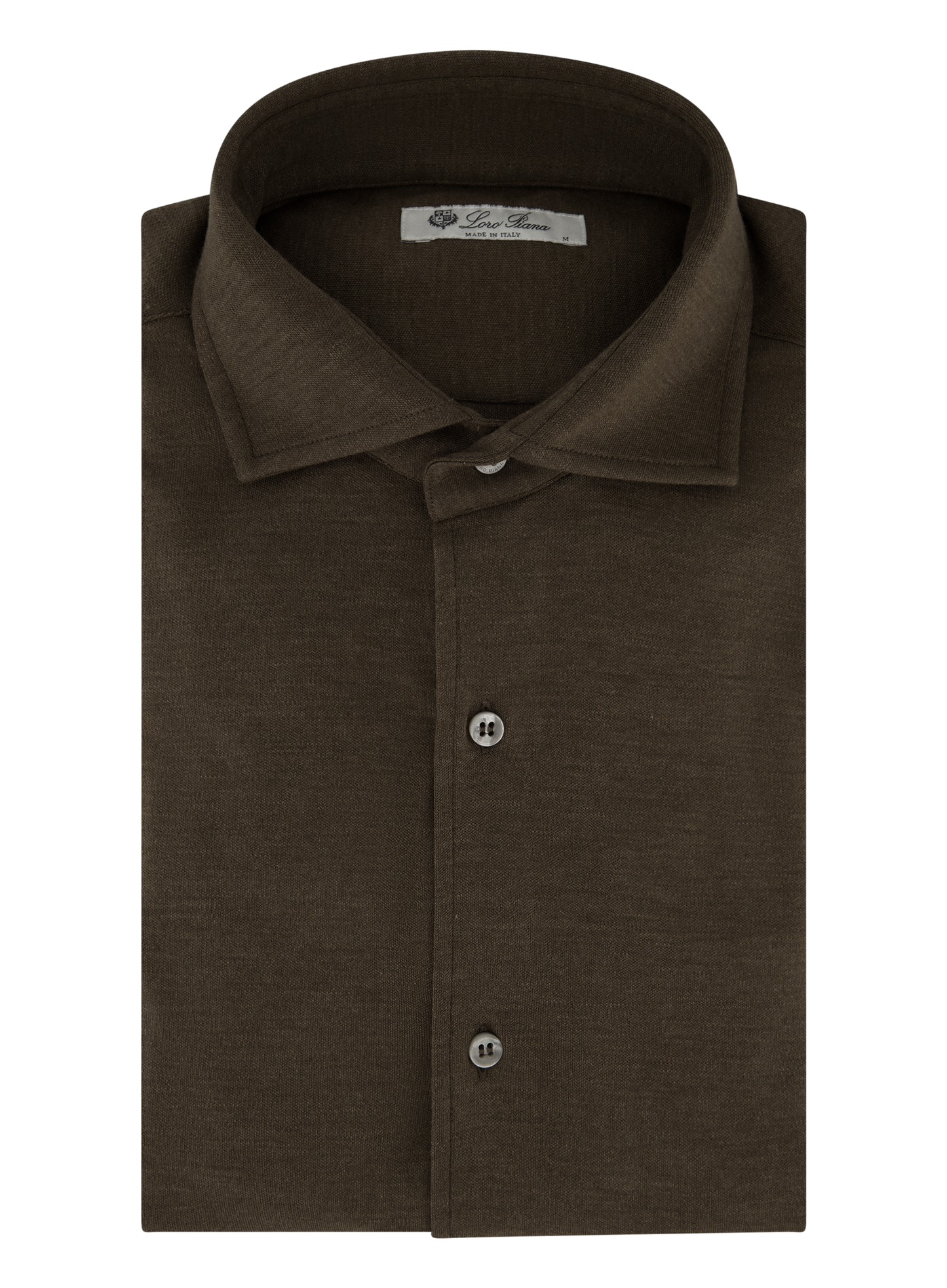 Shirt van cashmere en zijde | Bruin