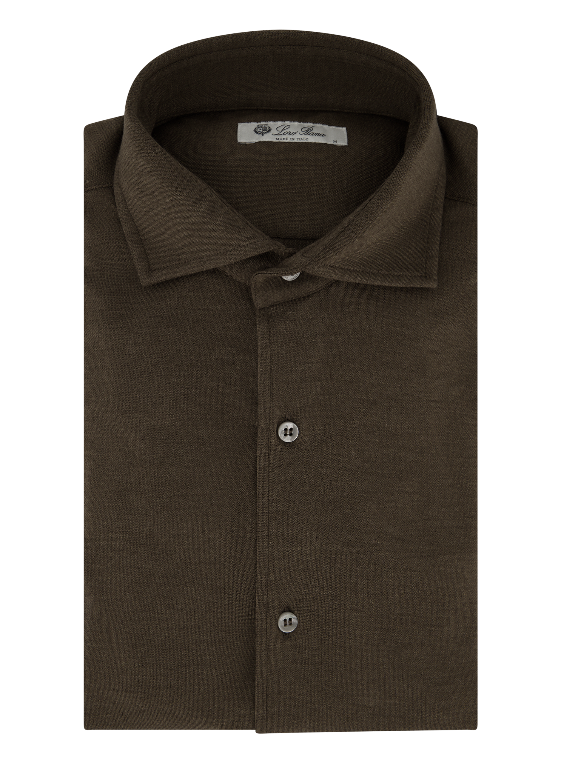Shirt van cashmere en zijde | Bruin