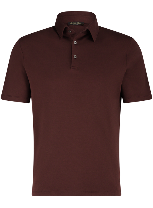 Polo van katoen | Bruin