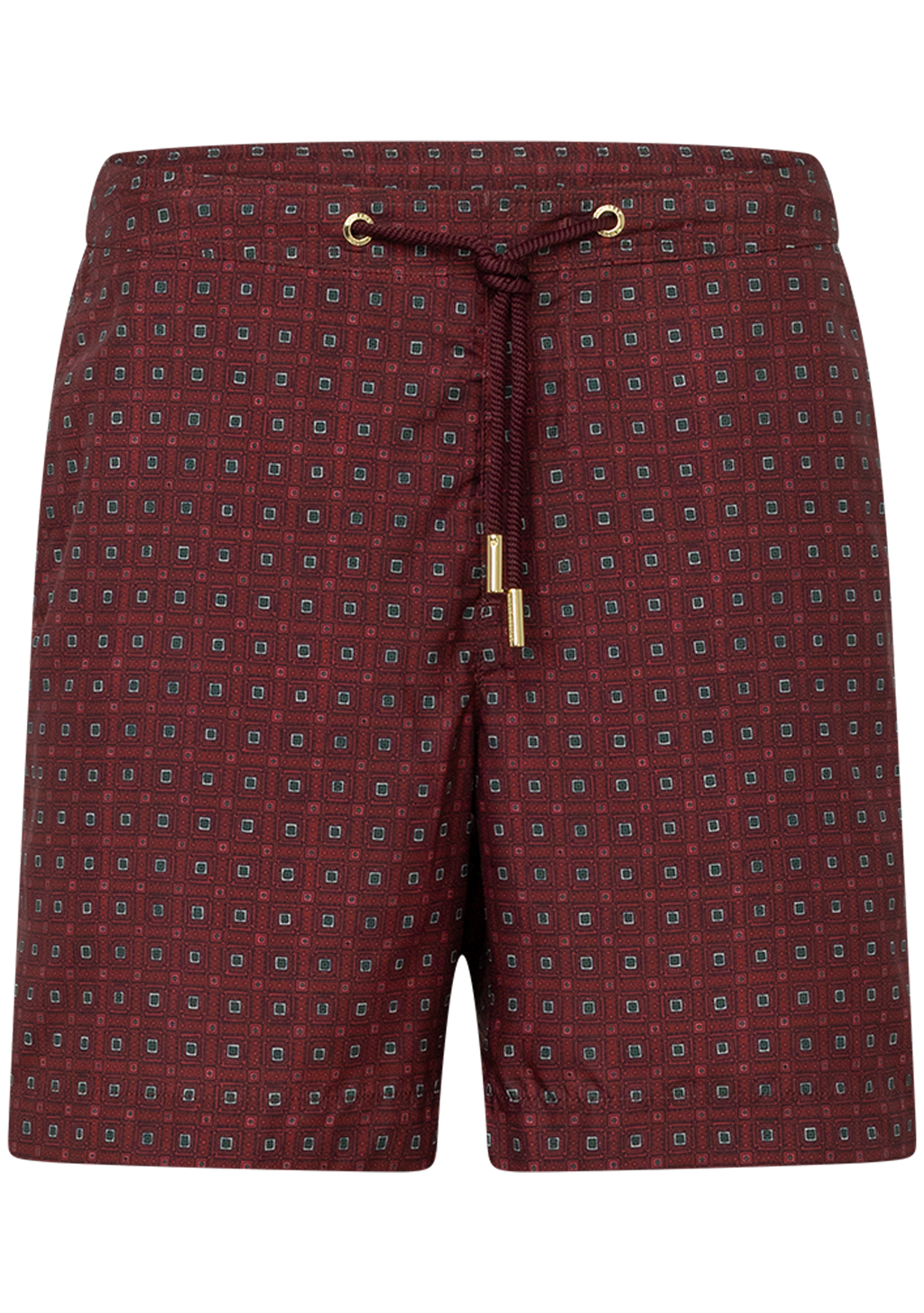 Bulldog zwembroek met print | DARK BORDEAUX
