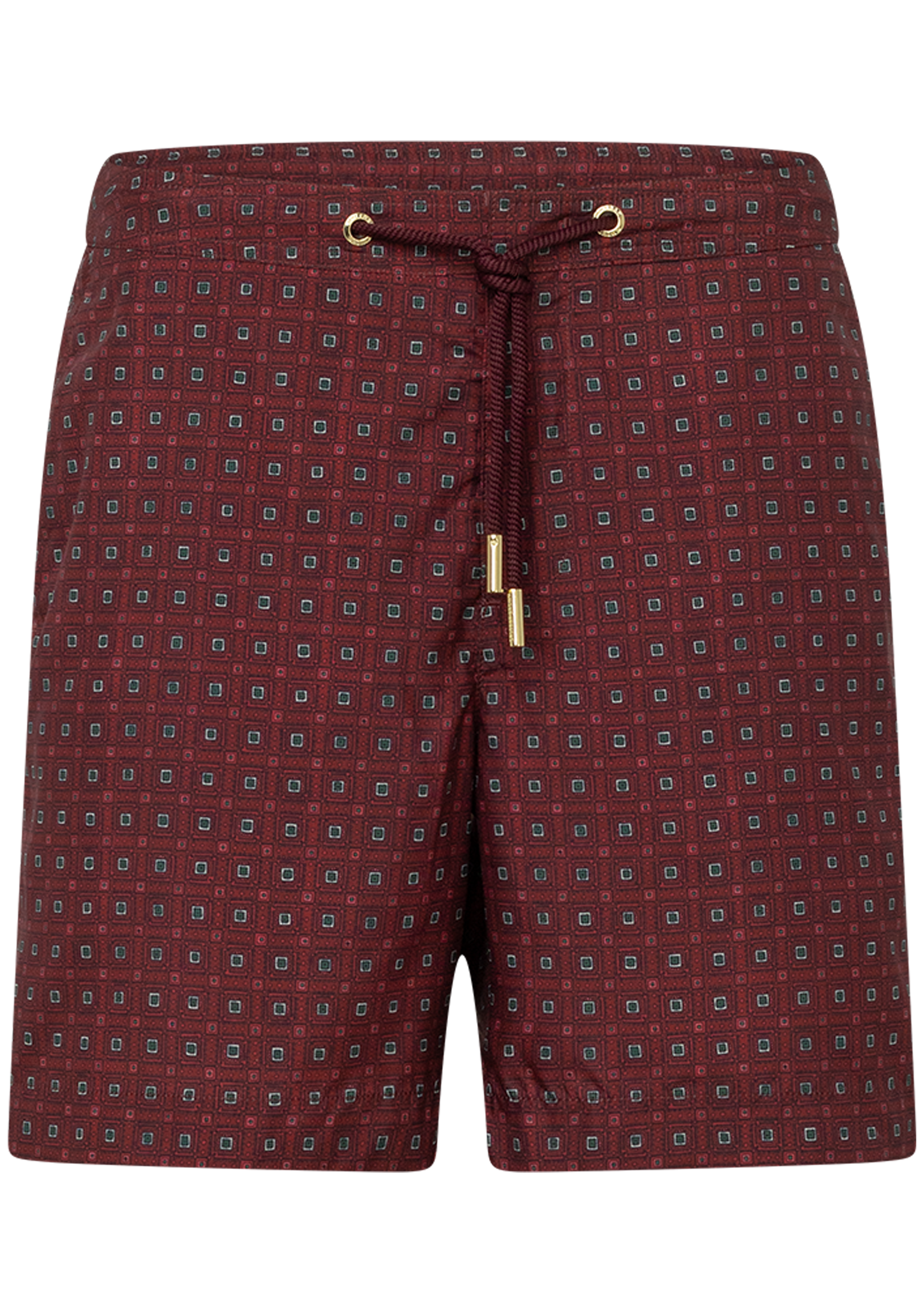 Bulldog zwembroek met print | DARK BORDEAUX