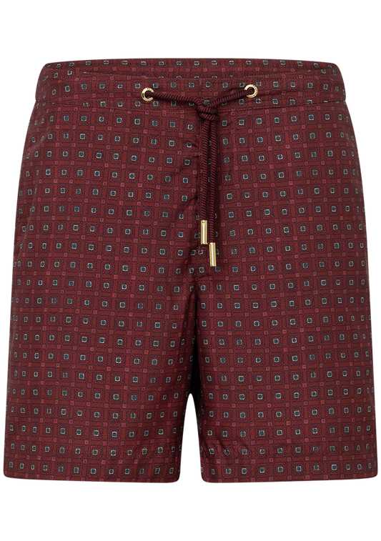 Bulldog zwembroek met print | FULL_WIDTH | DARK BORDEAUX